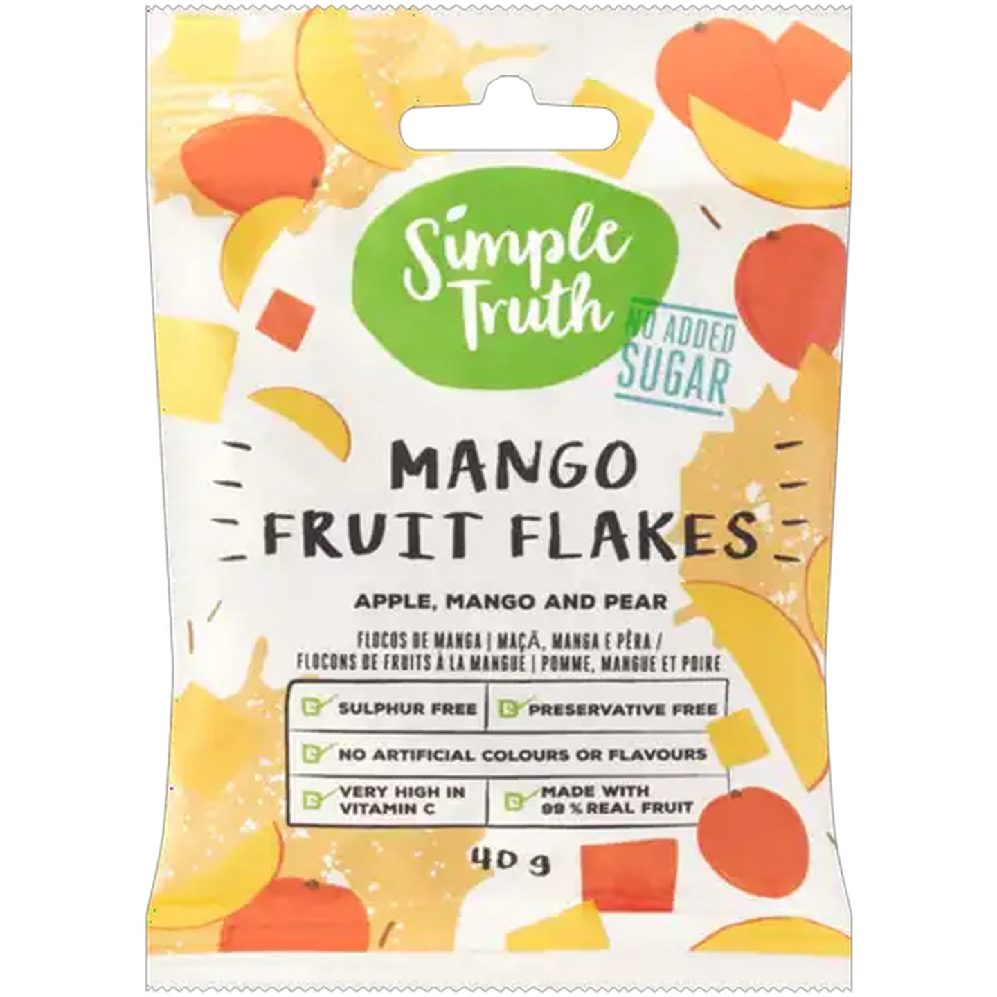 Image of Simple Truth Mango Fruit Flakes 40g