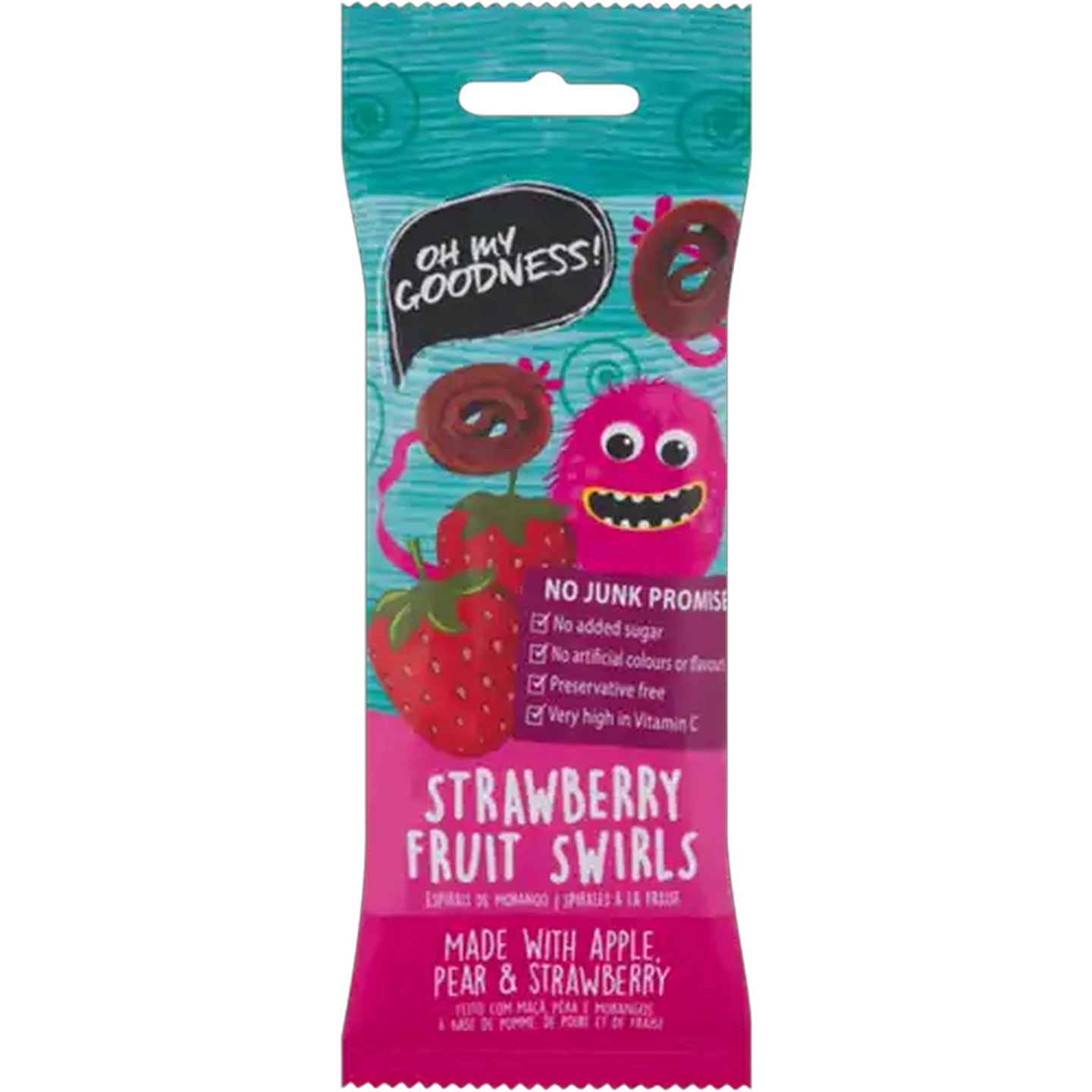 Image of Oh My Goodness! Strawberry Fruit Swirls 50g