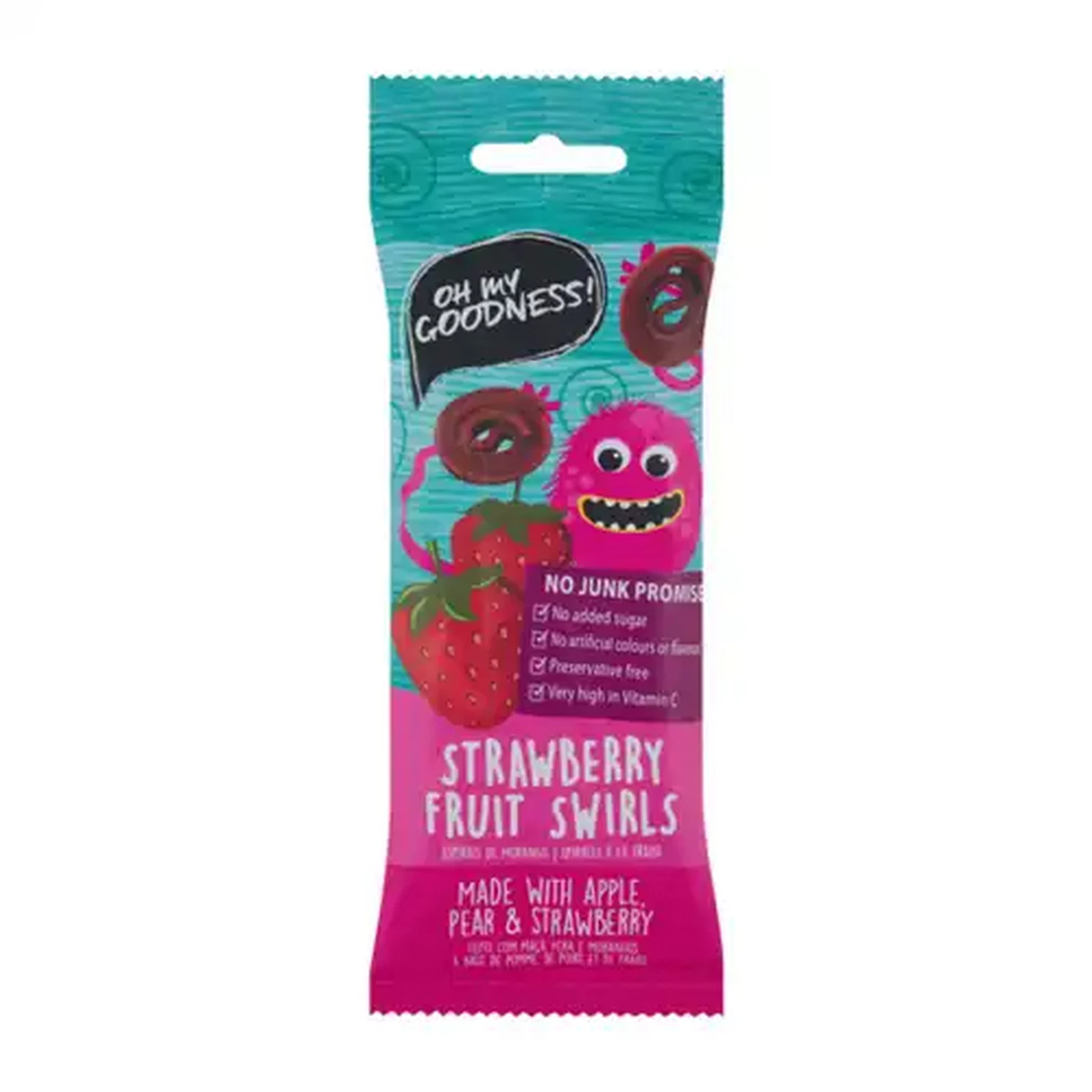 Image of Oh My Goodness! Strawberry Fruit Swirls 50g