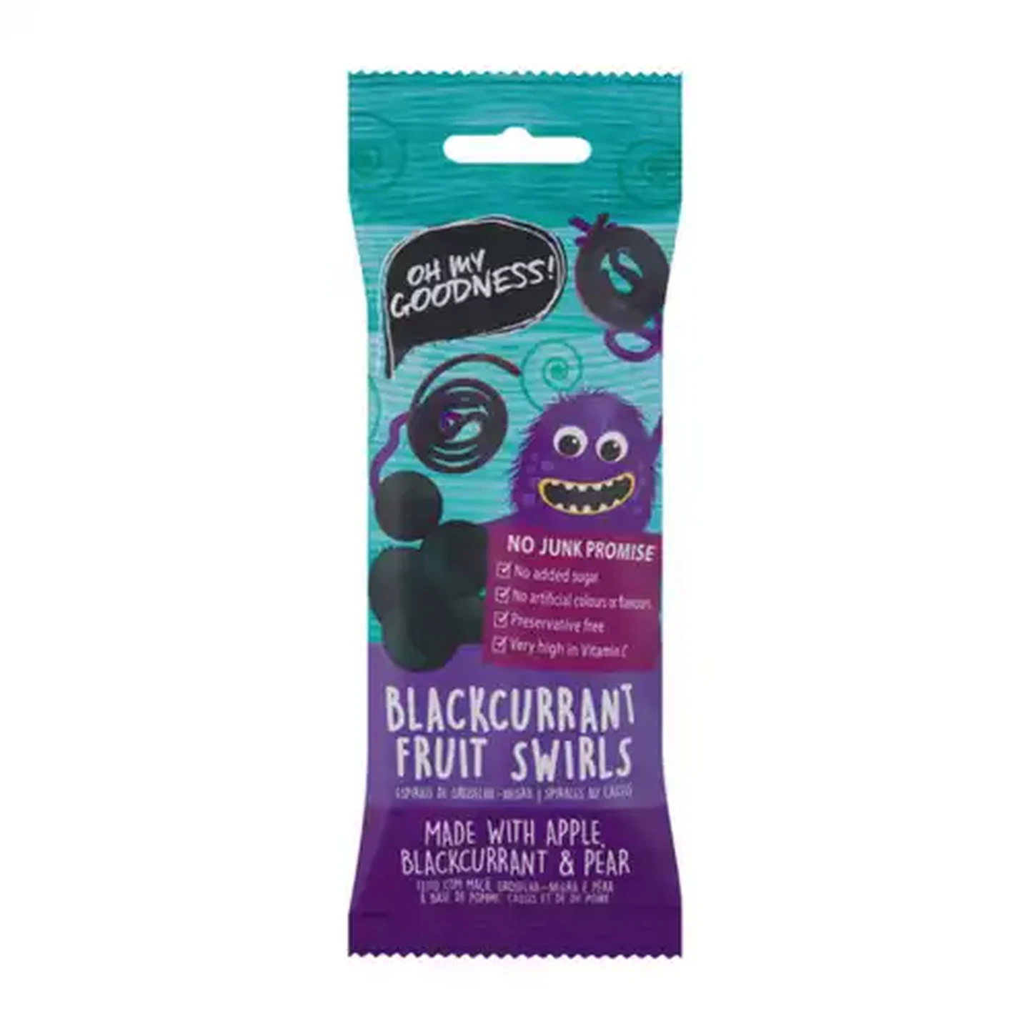Image of Oh My Goodness! Blackcurrant Fruit Swirls 50g