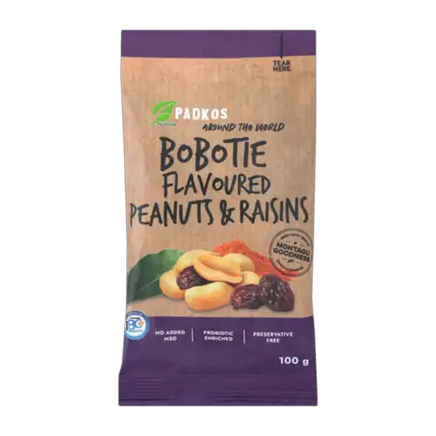 Image of Padkos Bobotie Flavoured Peanuts & Raisins 100g