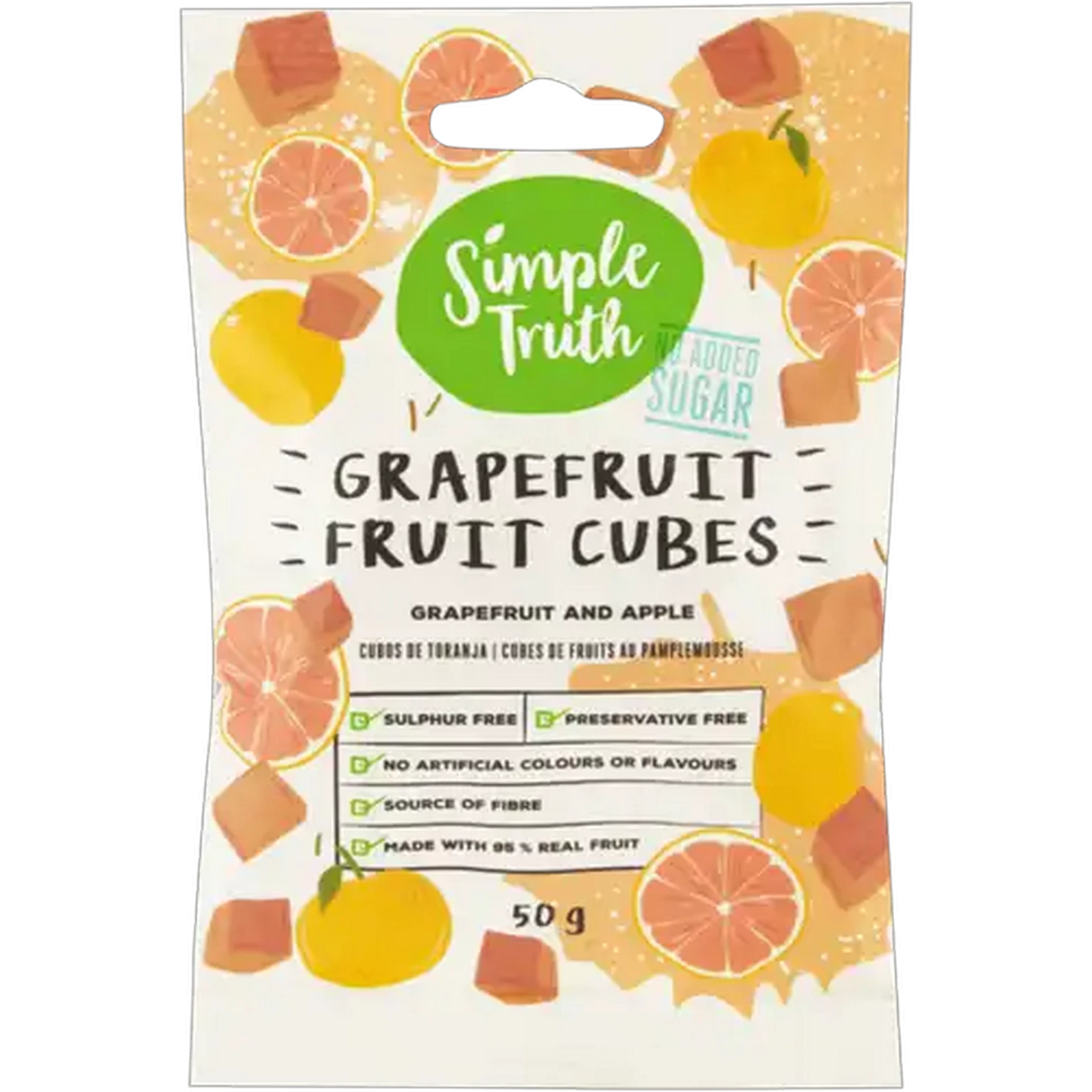 Image of Simple Truth Grapefruit Fruit Cubes 50g