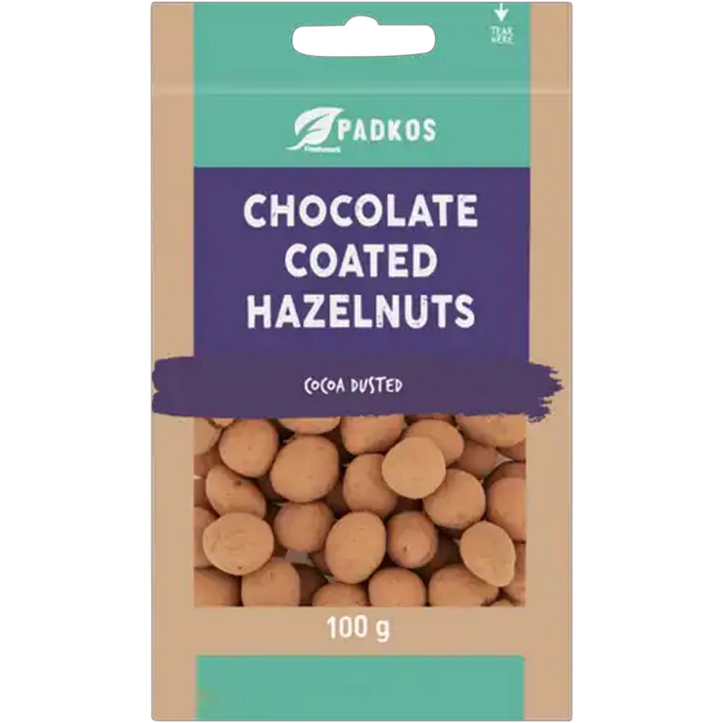 Image of Padkos Chocolate Coated Hazelnuts 100g