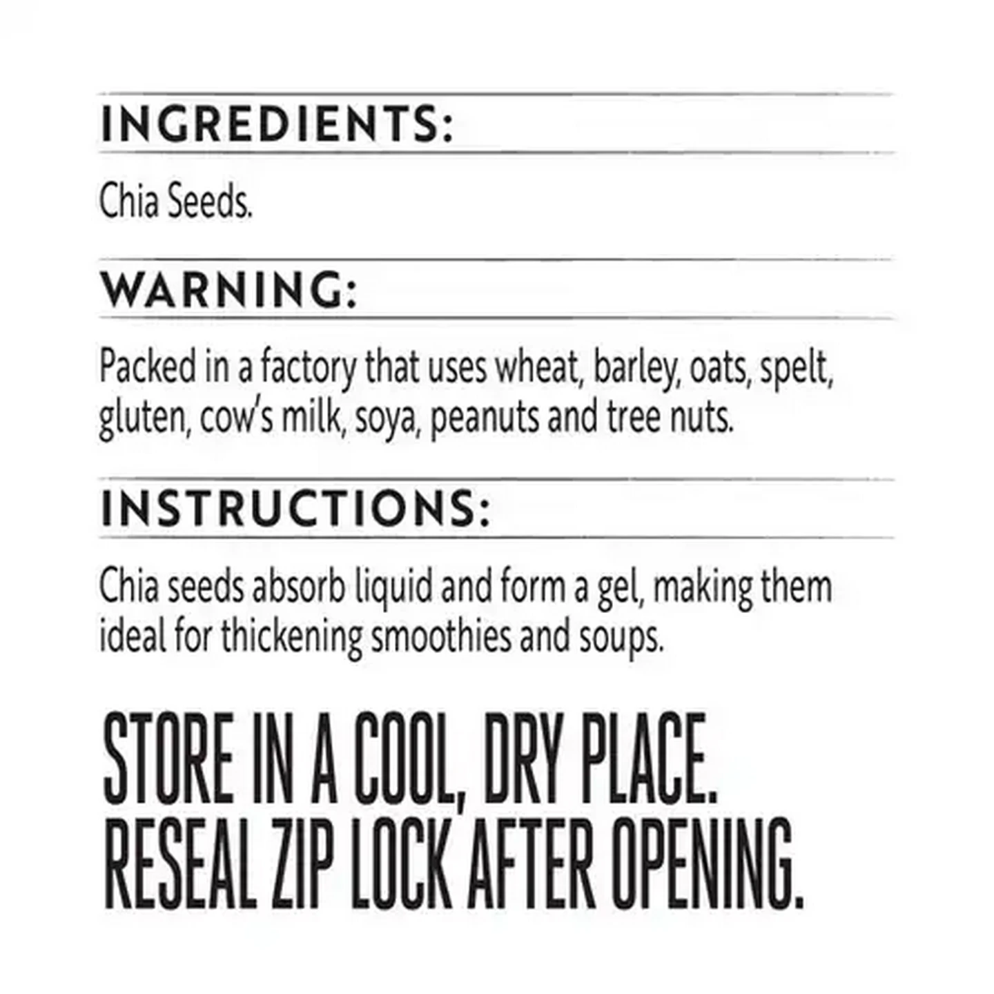 Image of Simple Truth Chia Seeds 500g