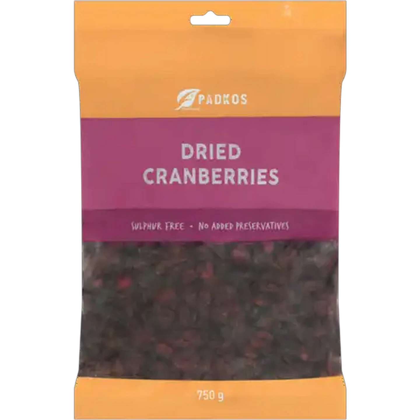 Image of Padkos Dried Cranberries 750g