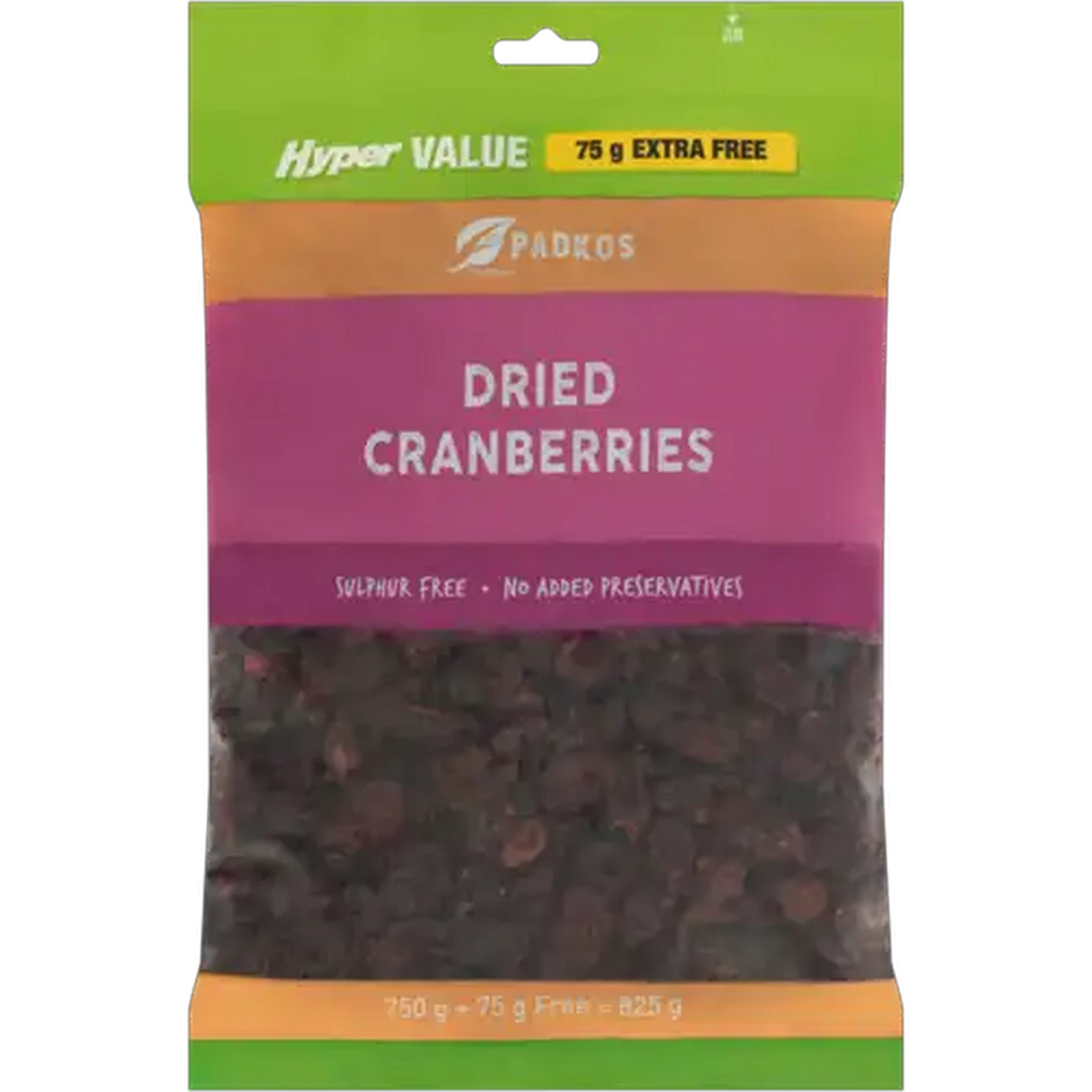 Image of Padkos Dried Cranberries 825g