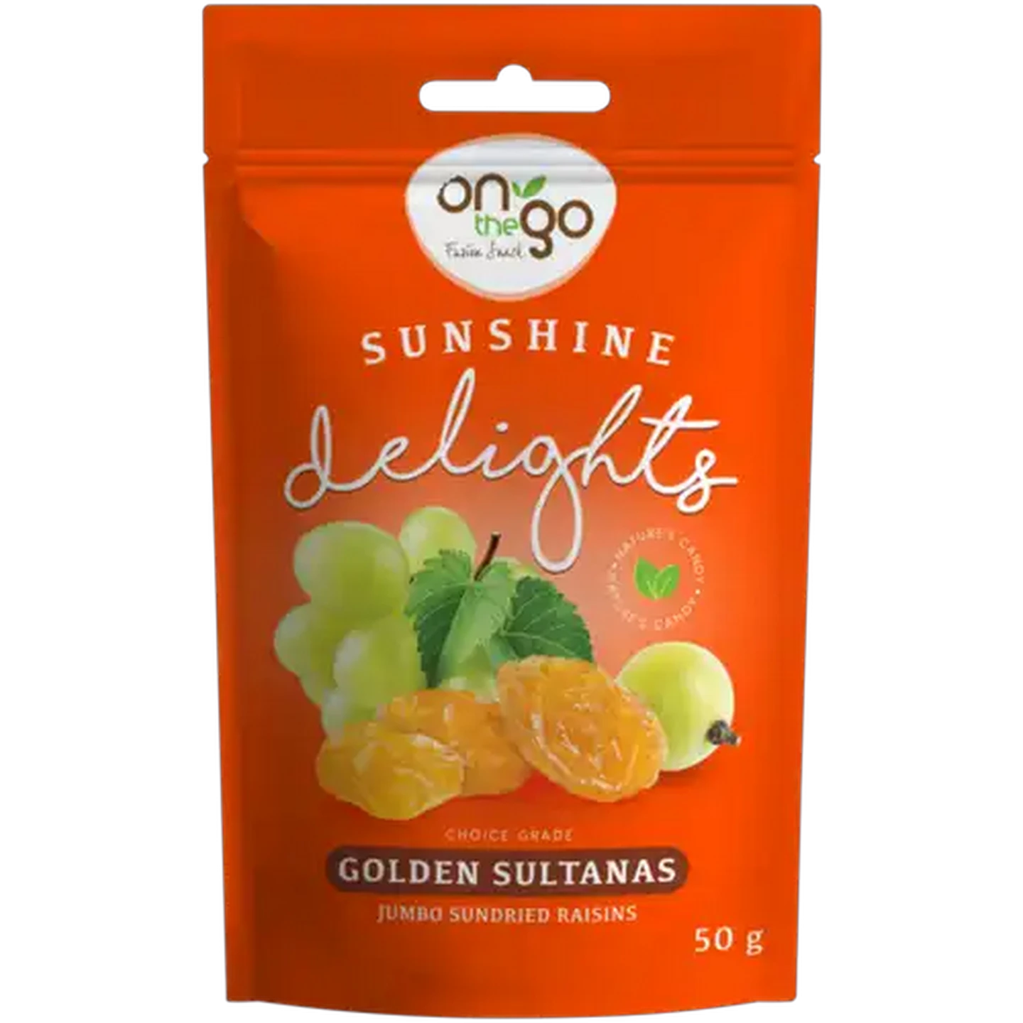 Image of On The Go Sunshine Delights Golden Sultanas 50g