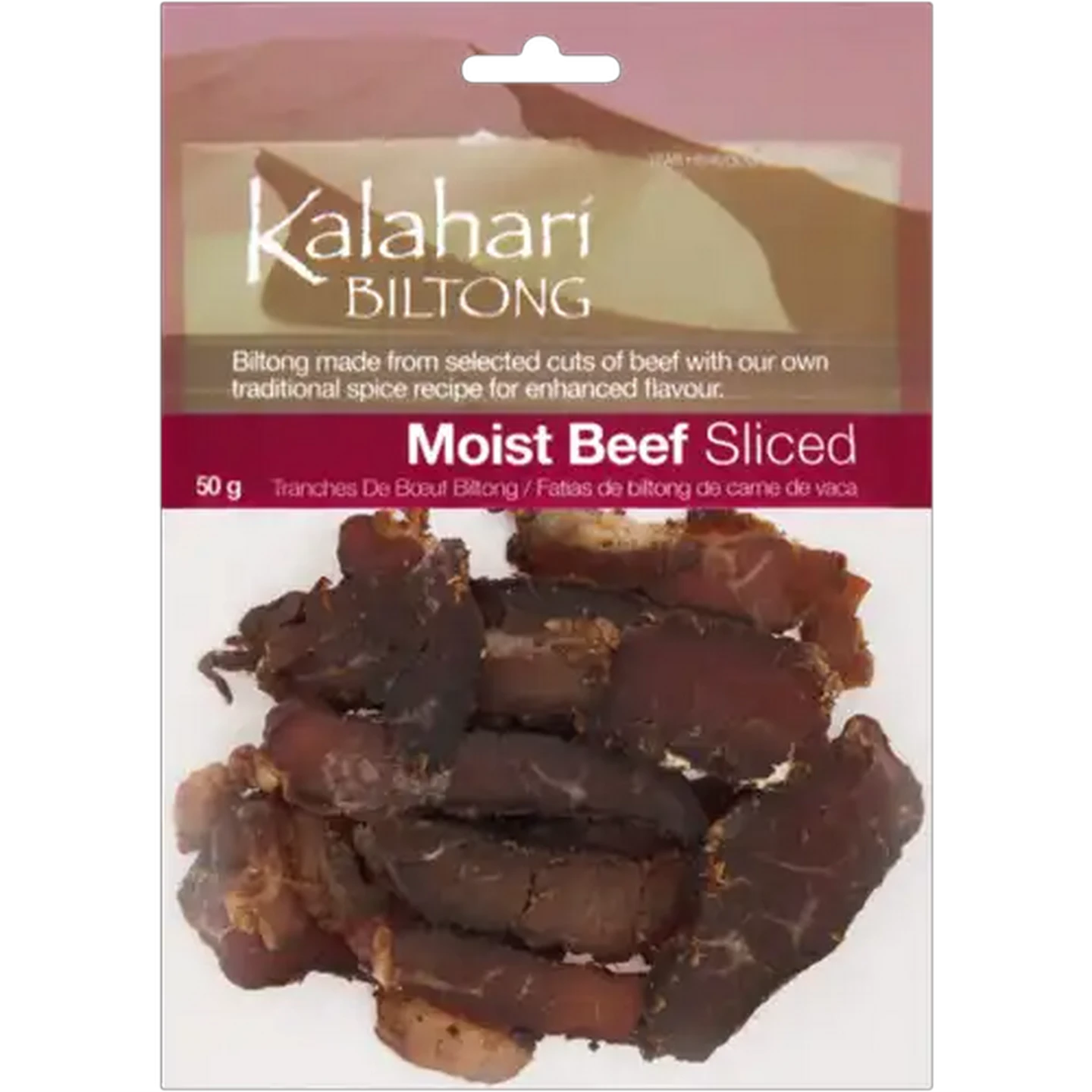 Image of Kalahari Biltong Moist Sliced Beef Biltong 50g