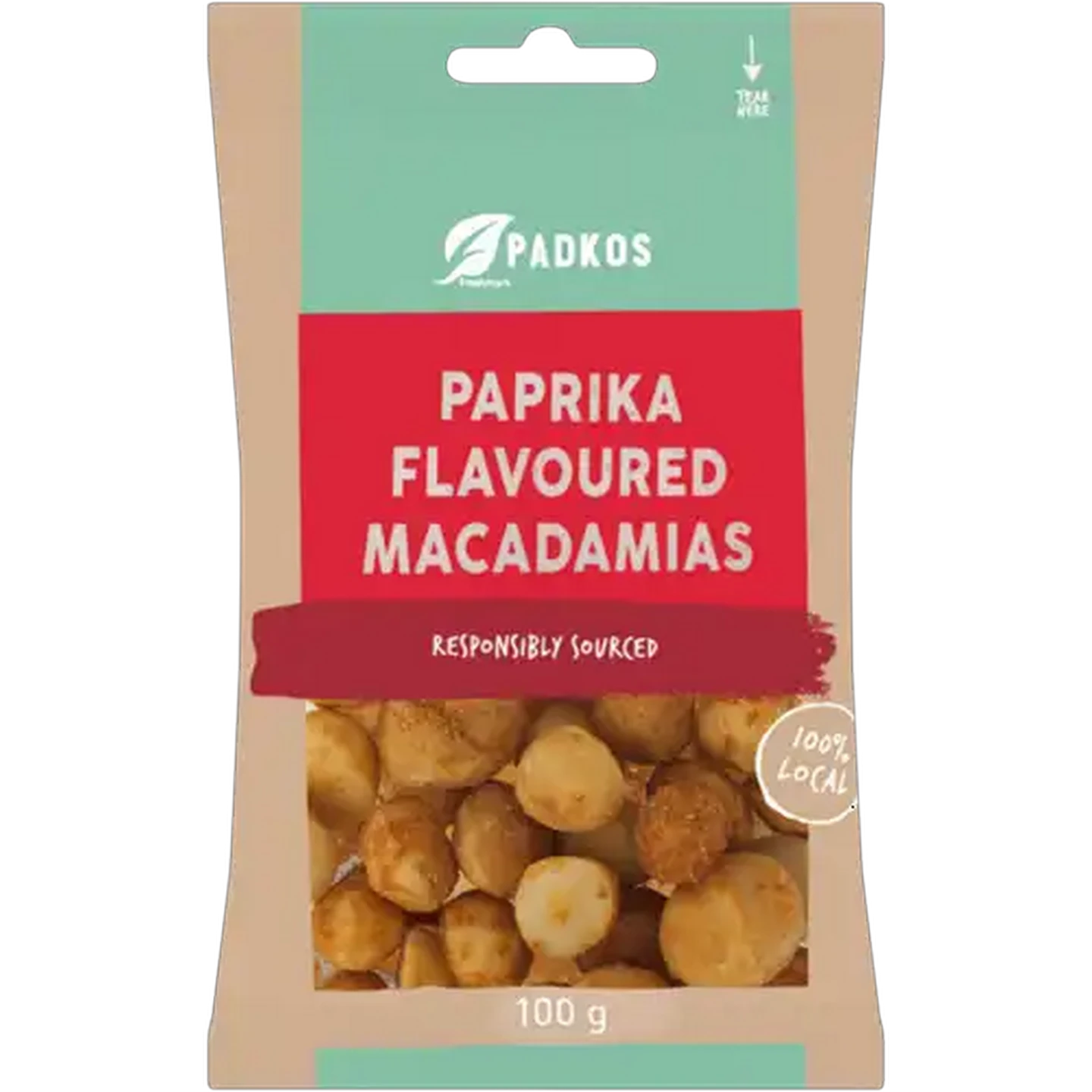 Image of Padkos Paprika Flavoured Macadamias 100g