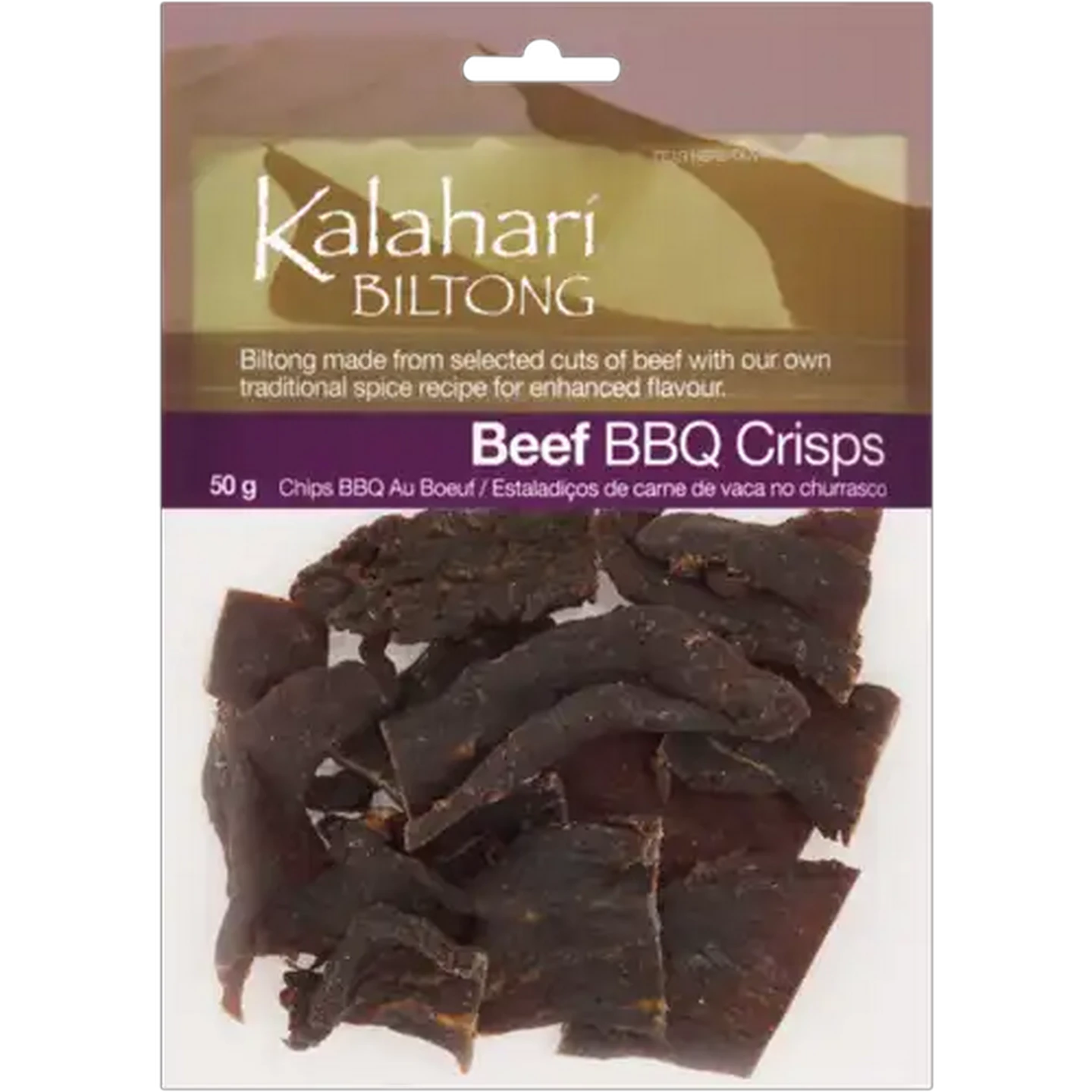 Image of Kalahari Biltong Beef BBQ Crisps 50g