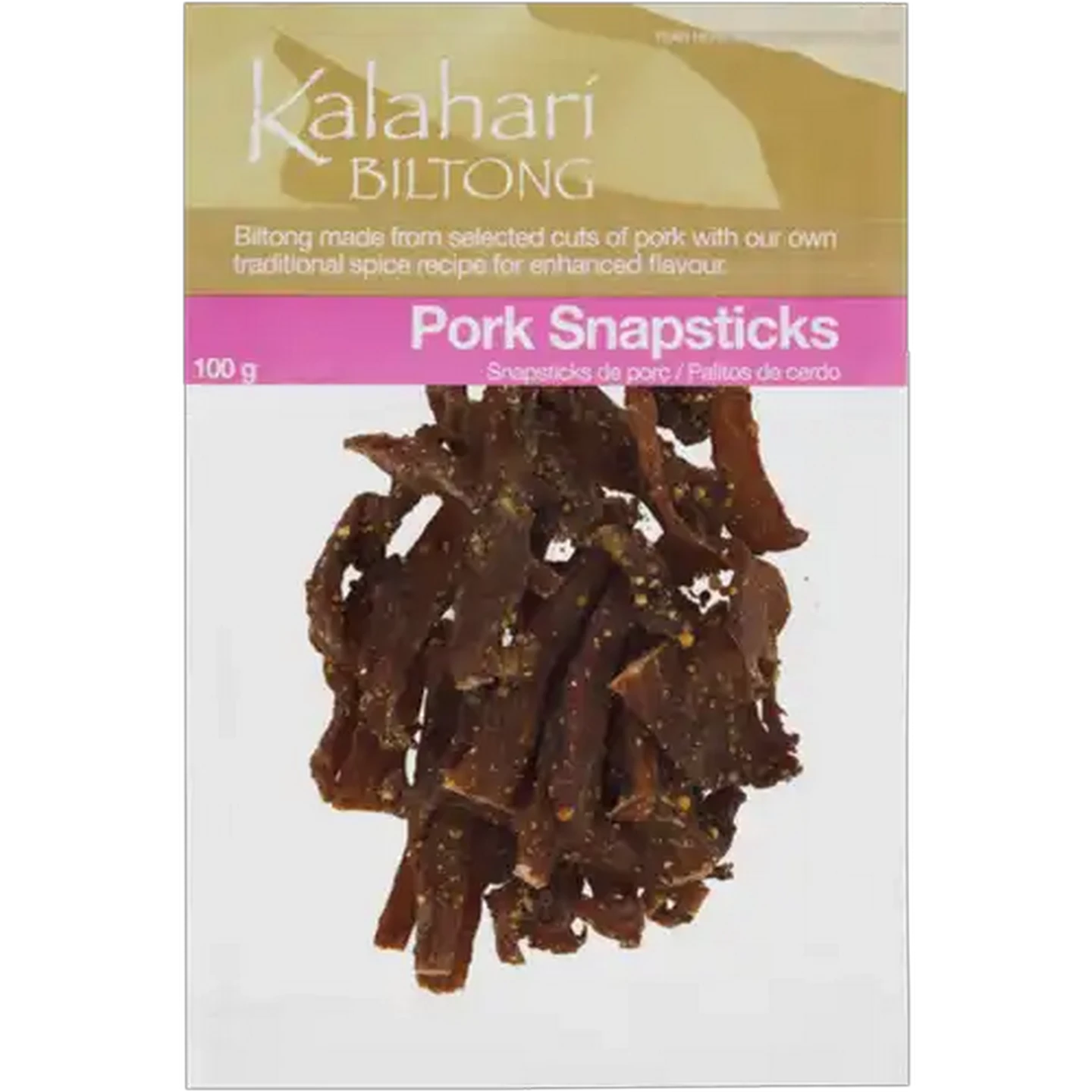 Image of Kalahari Biltong Pork Snapsticks 100g