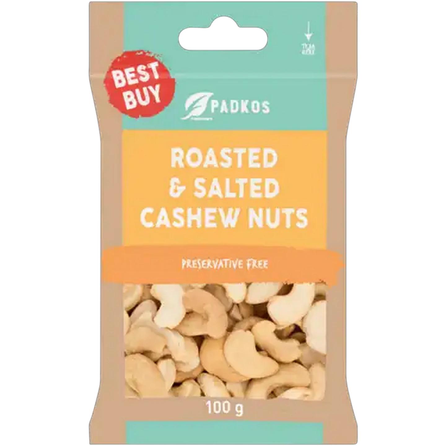 Image of Padkos Roasted & Salted Cashew Nuts 100g