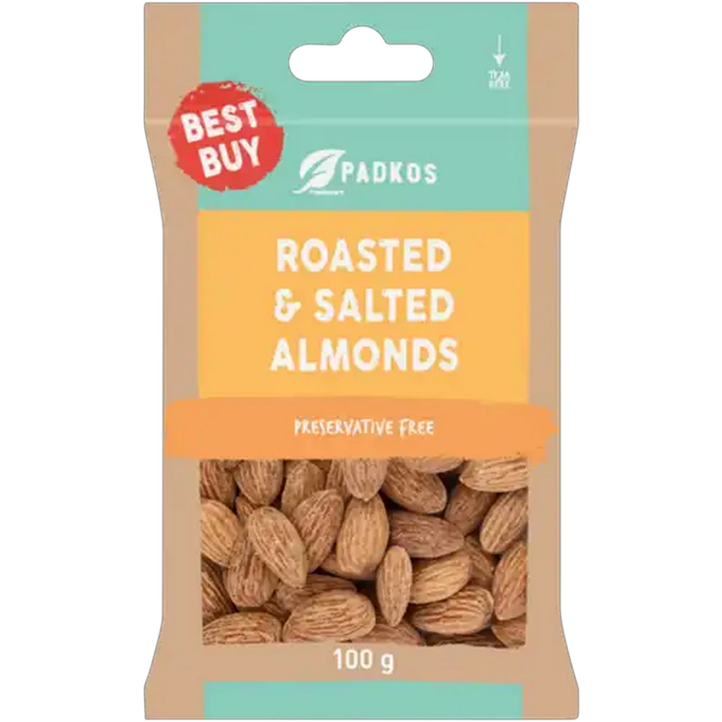 Image of Padkos Roasted & Salted Almonds 100g