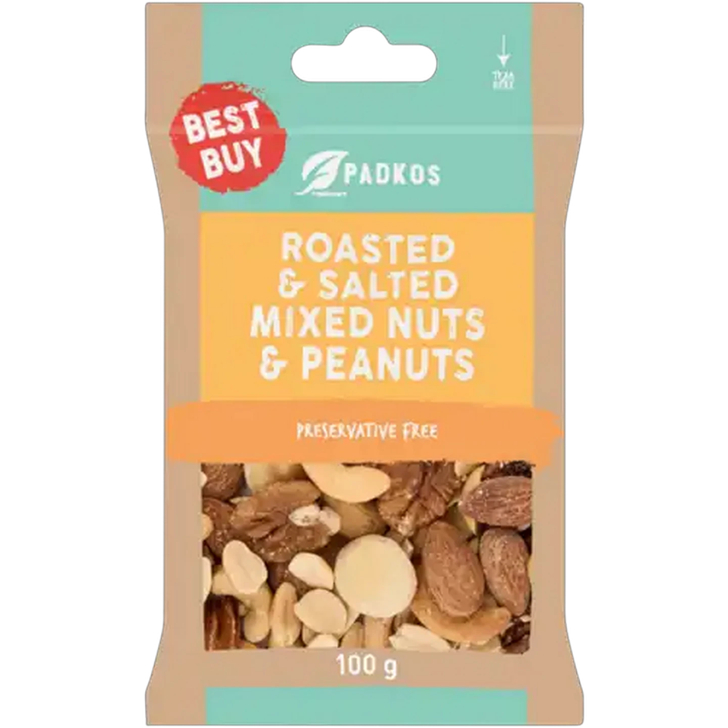 Image of Padkos Roasted & Salted Mixed Nuts & Peanuts 100g