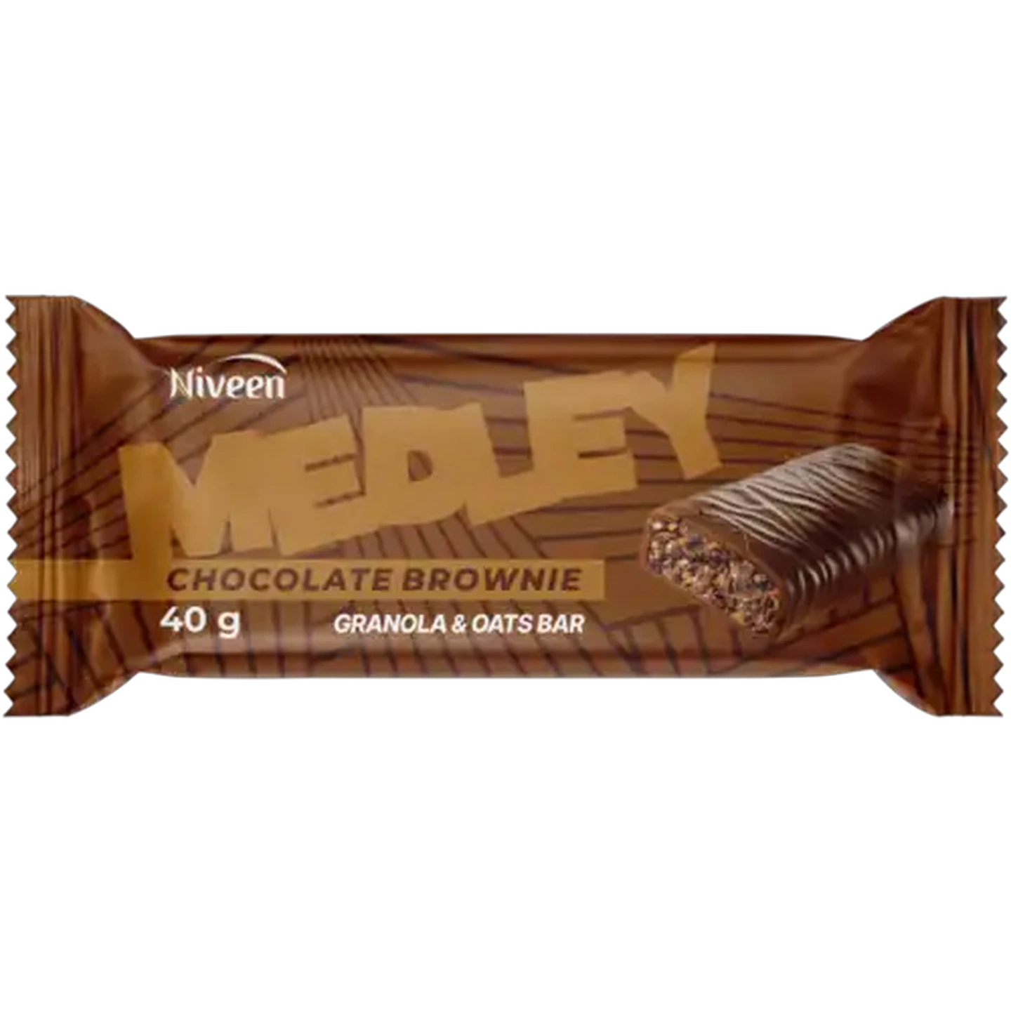 Image of Niveen Medley Chocolate Brownie Granola & Oats Bar 40g