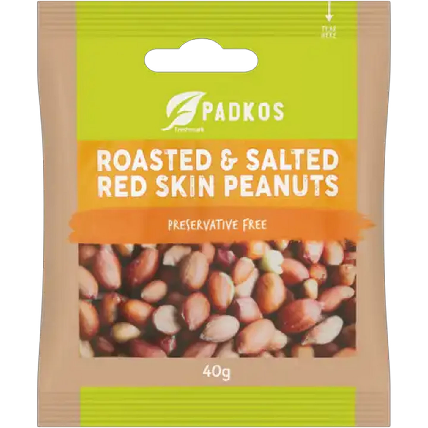 Image of Padkos Roasted & Salted Red Skin Peanuts 40g