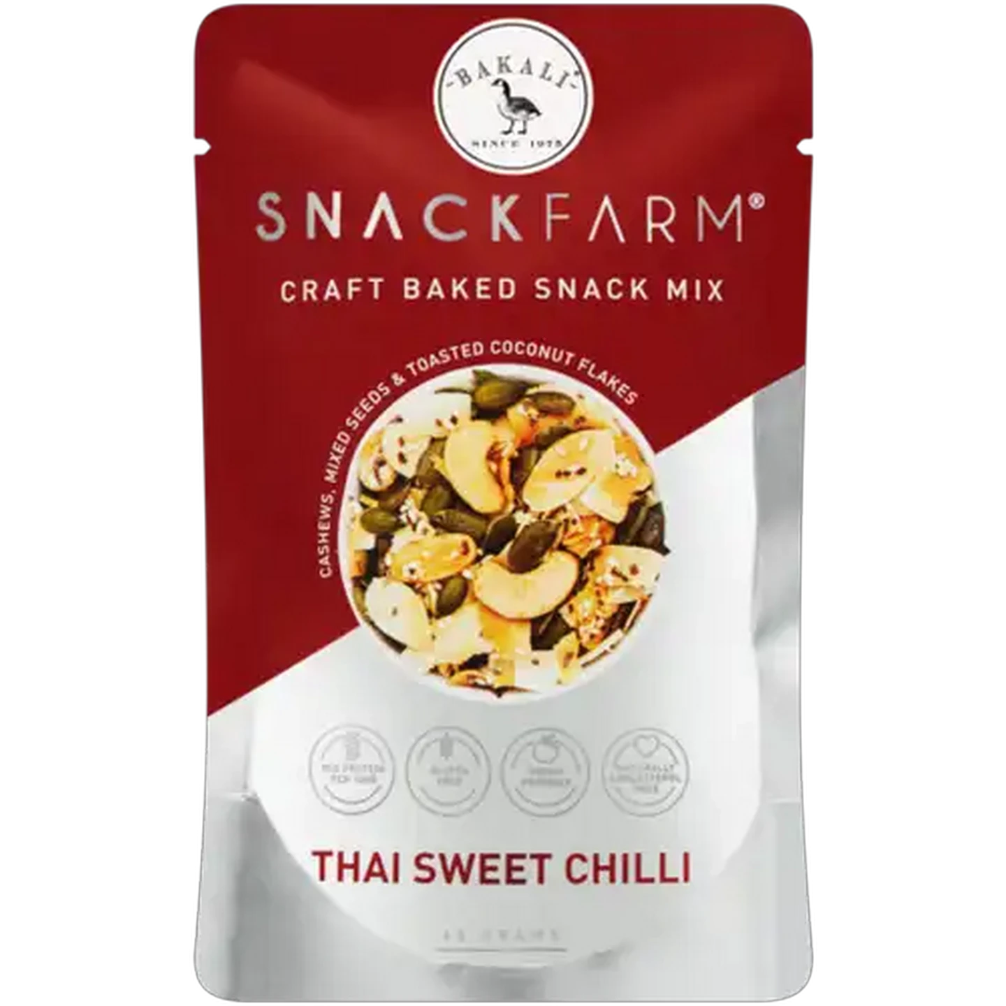 Image of Bakali Snack Farm Thai Sweet Chilli Craft Baked Snack Mix 45g
