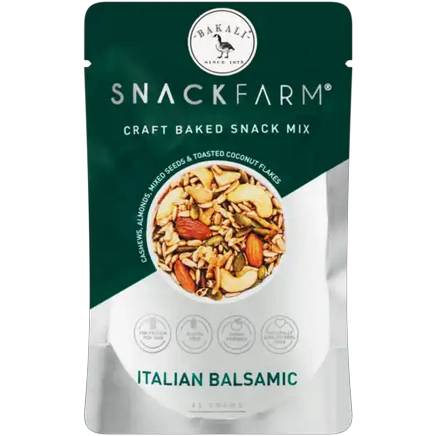 Image of Bakali Snack Farm Italian Balsamic Craft Baked Snack Mix 45g