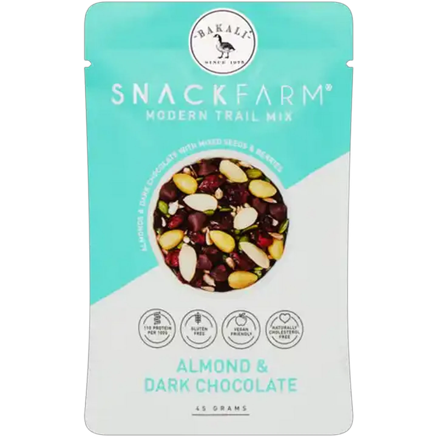 Image of Bakali Snack Farm Almond & Dark Chocolate Modern Trail Mix 45g