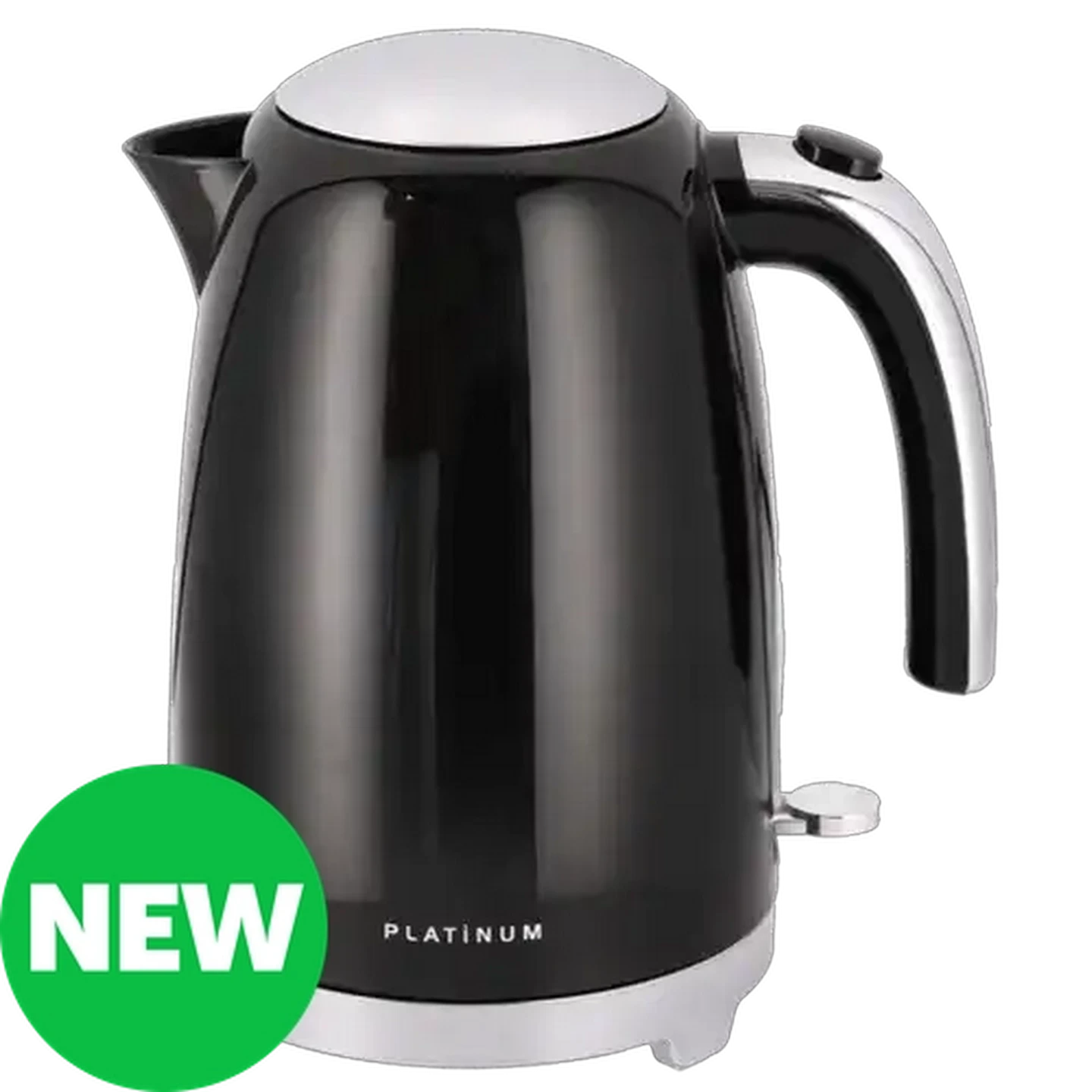 Image of Platinum Pure Black Cordless Kettle 1.7L
