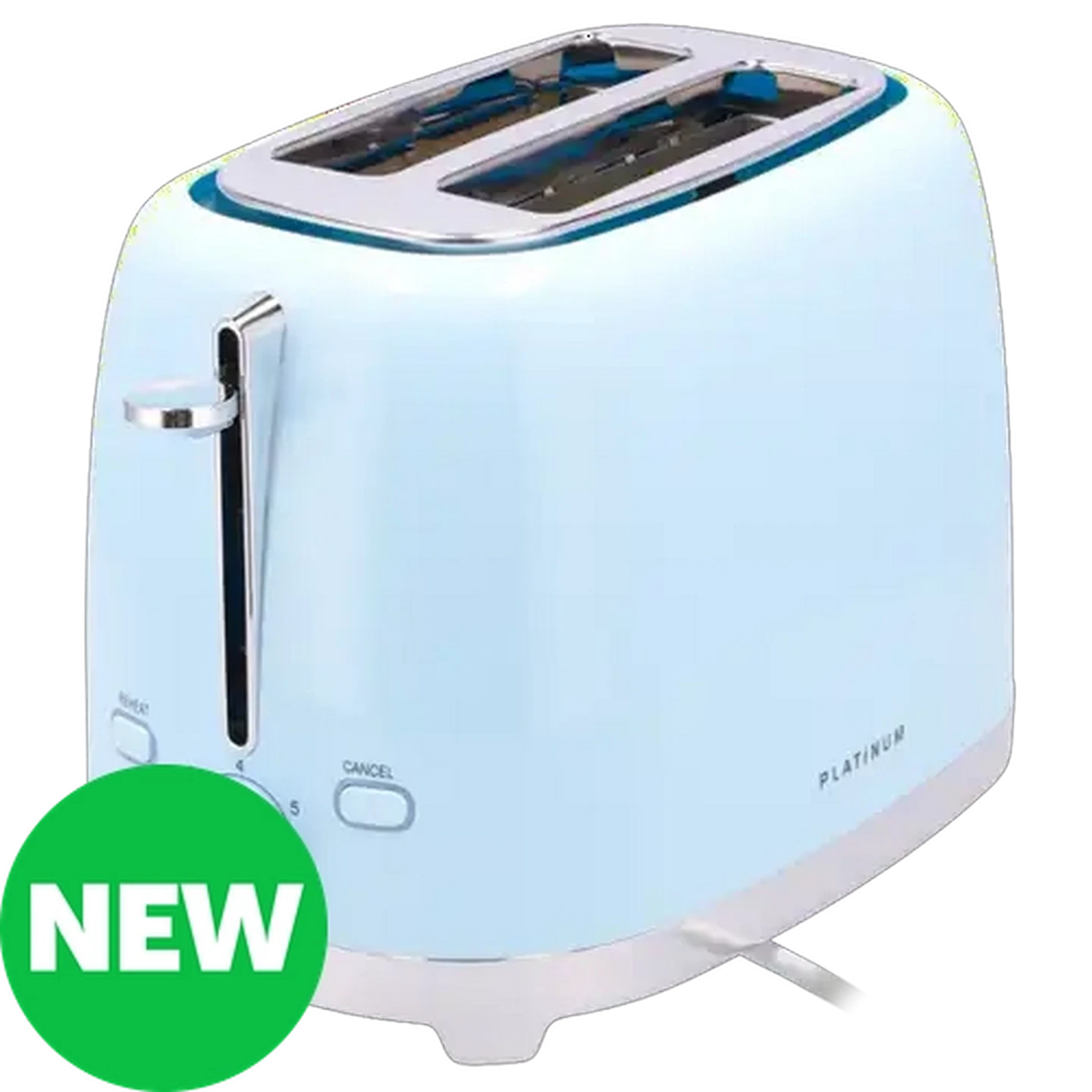 Image of Platinum Pure Blue 2-Slice Toaster 930W