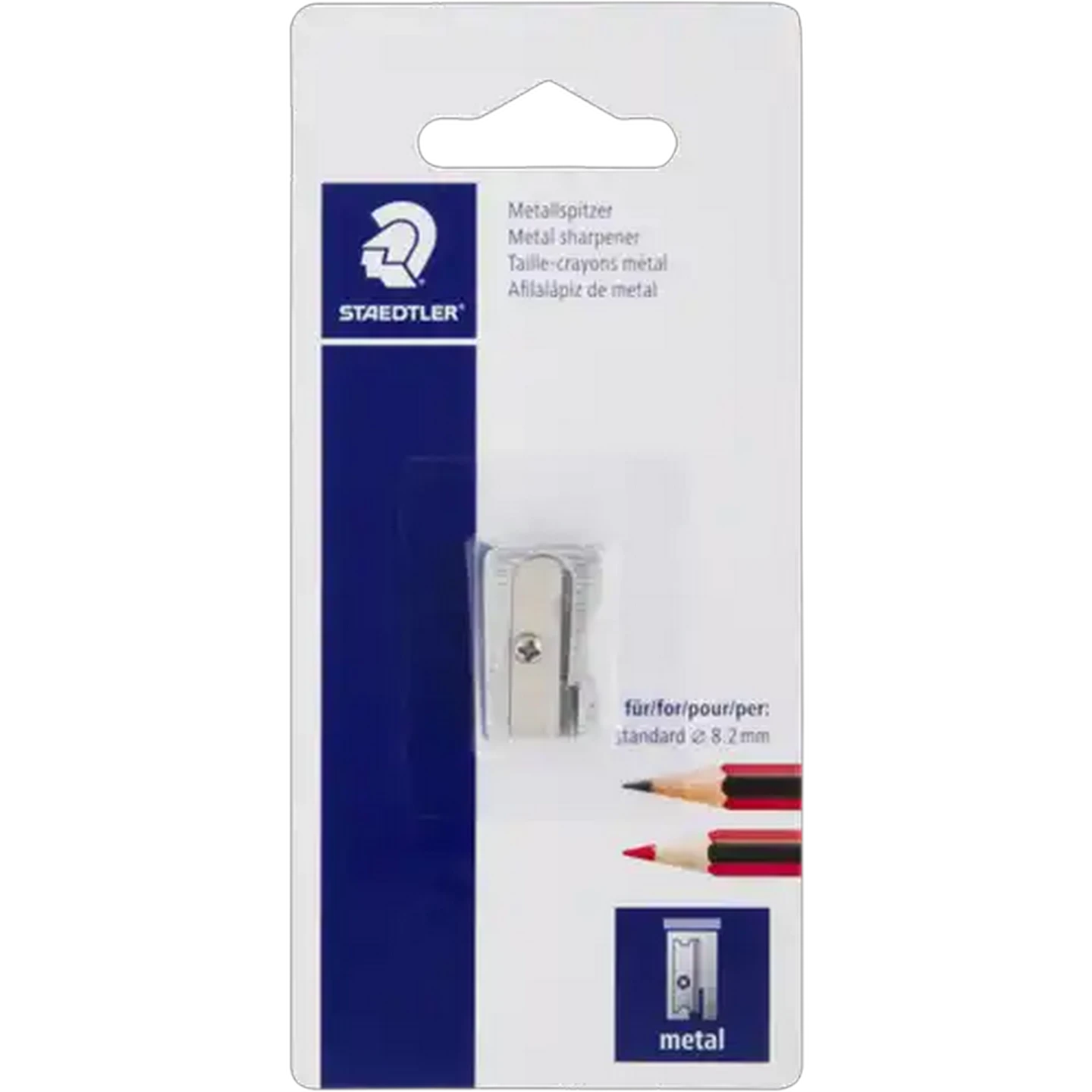 Image of Staedtler Silver Single Hole Metal Sharpener
