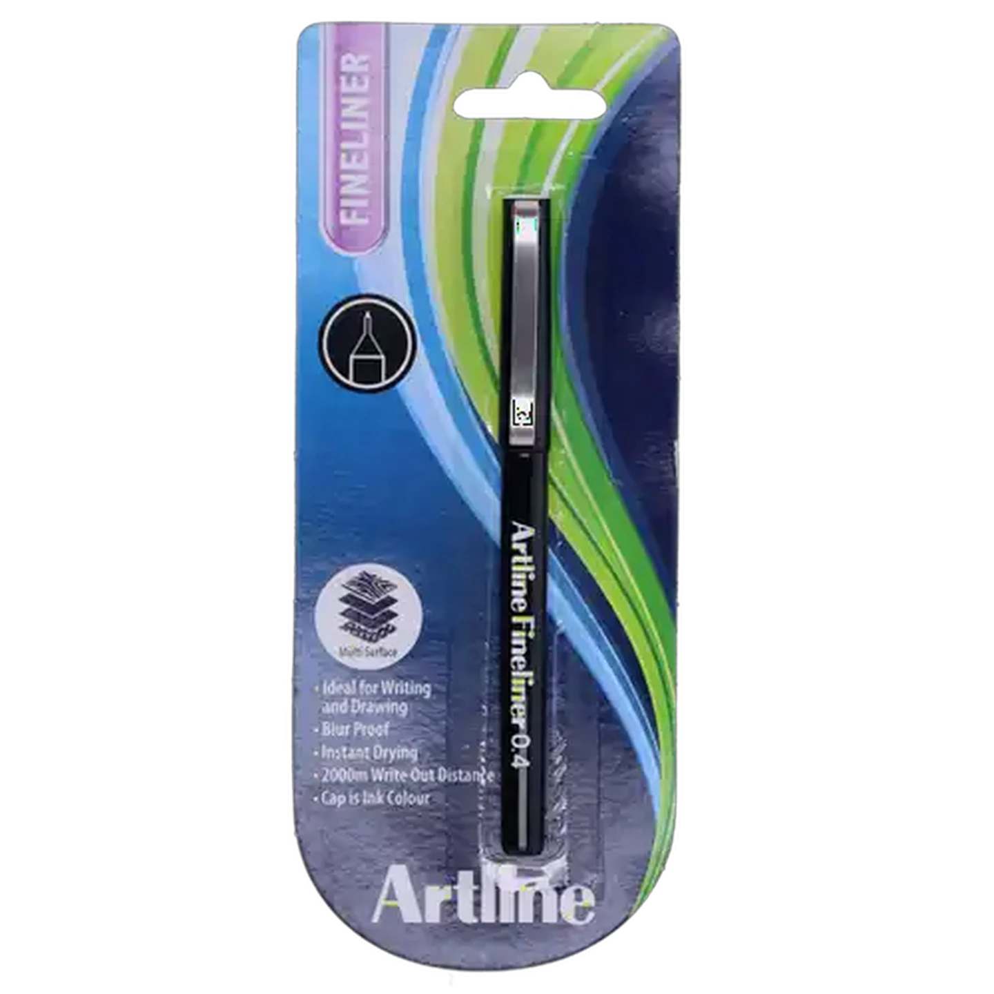 Image of Artline EK200 Black Fineliner 0.4mm