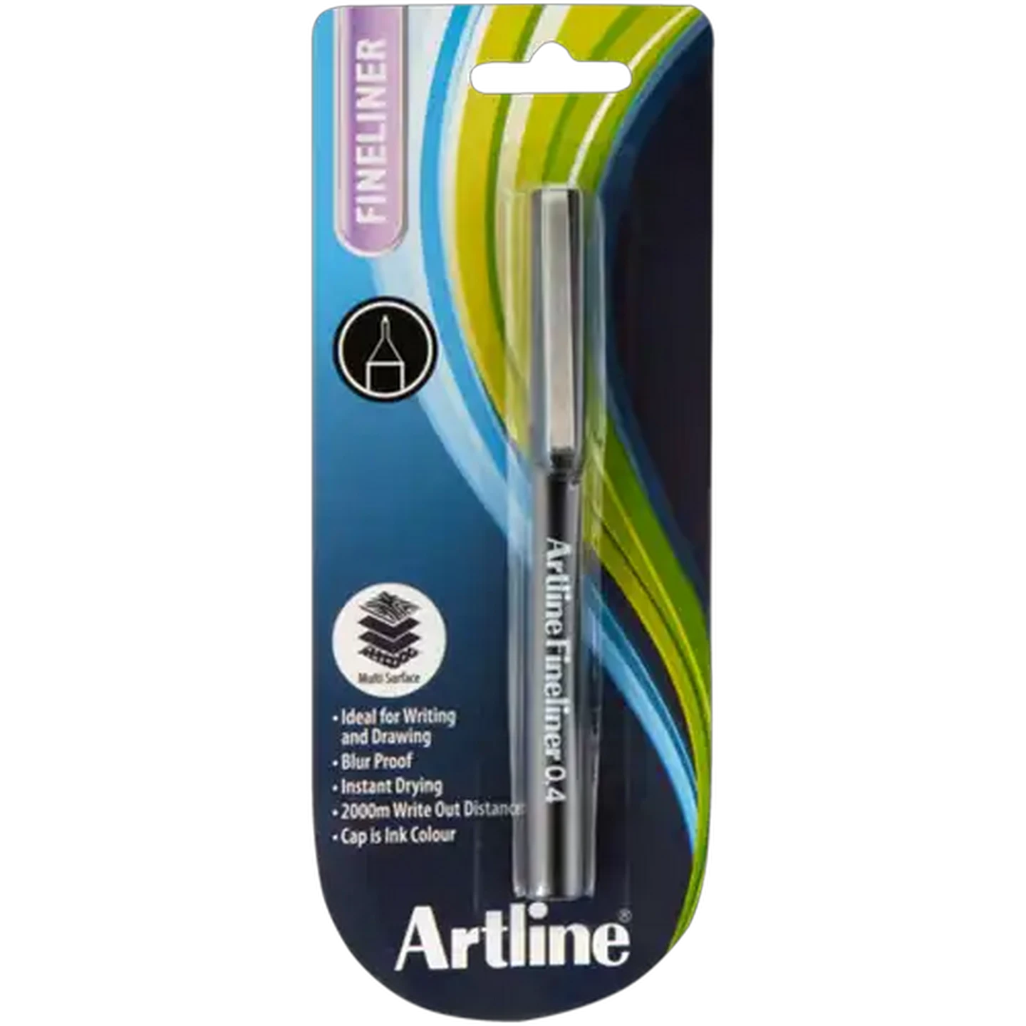 Image of Artline EK200 Black Fineliner 0.4mm