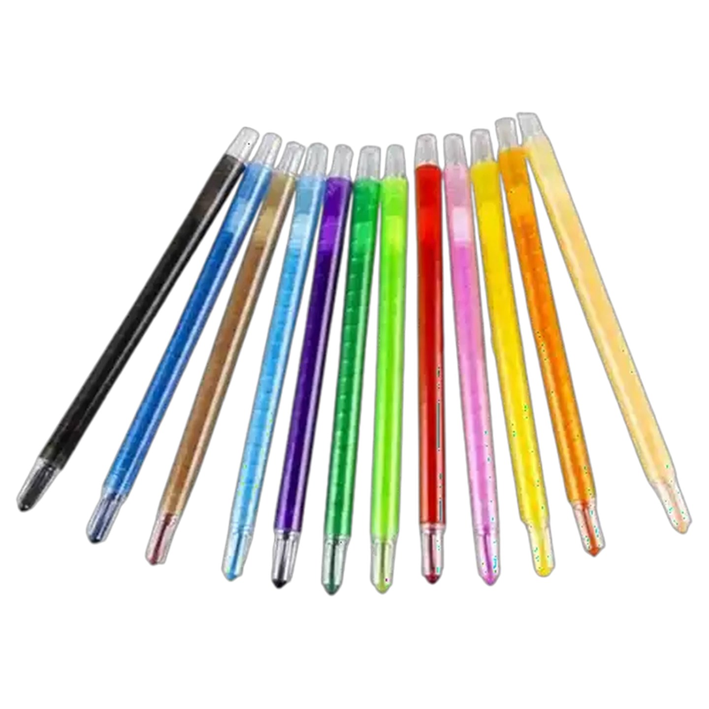 Image of Monami Multicoloured Retractable Wax Crayon Set 12-Pack