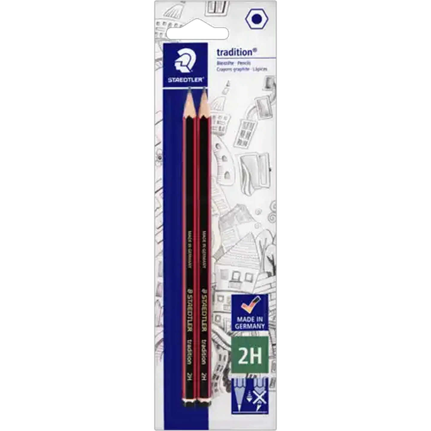 Image of Staedtler Tradition 2H Pencil 2 Pack