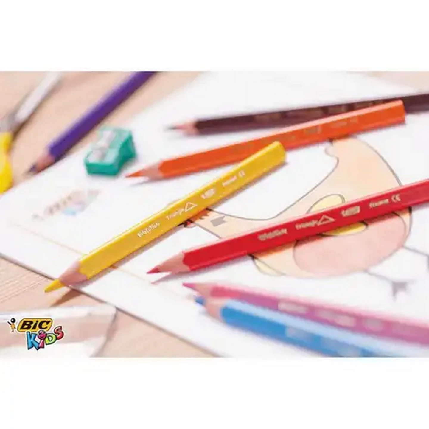 Image of BIC Kids Triangle Colouring Pencils 12-Pack