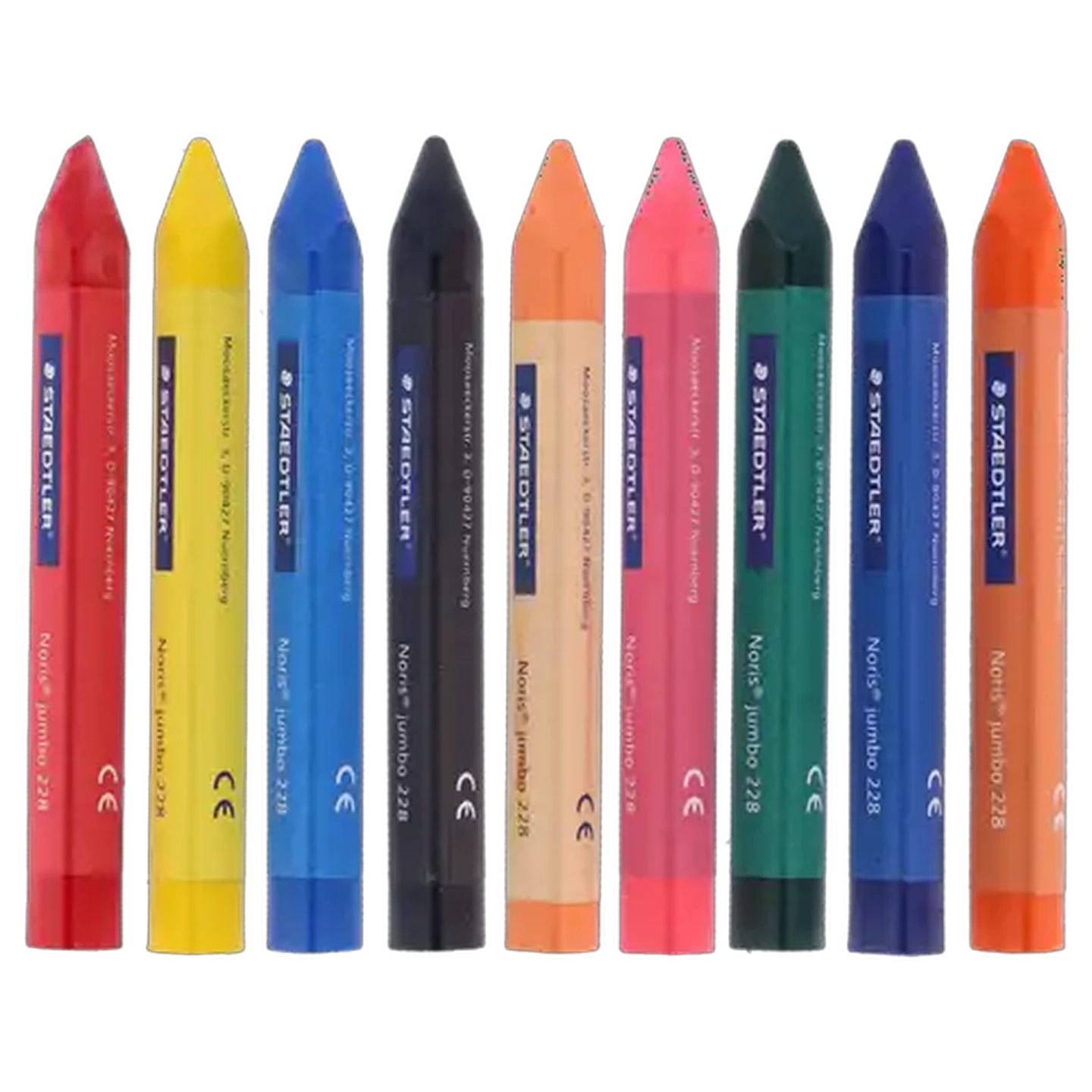 Image of Staedtler Multicoloured Noris Super Jumbo Wax Crayon Set 9-Piece