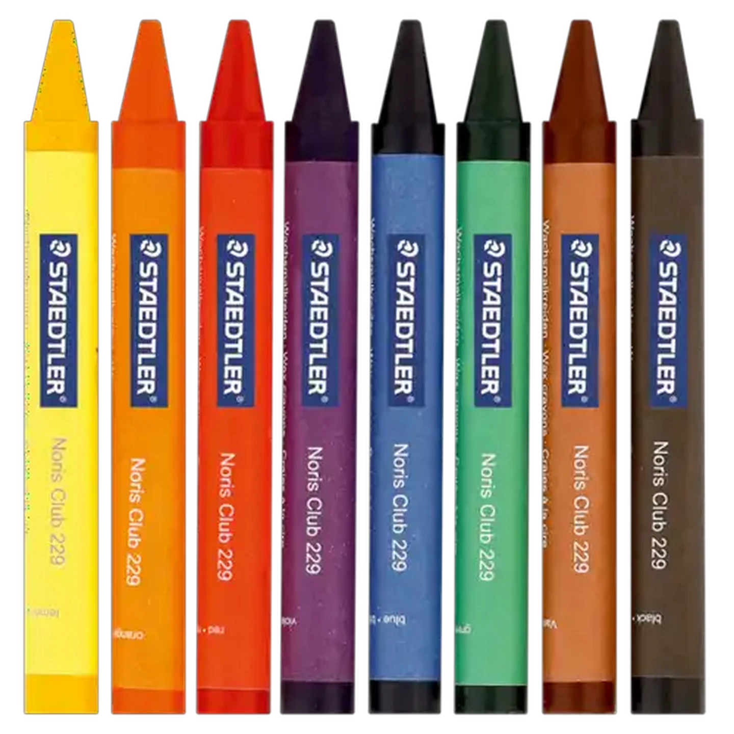 Image of Staedtler Noris Jumbo Multicoloured Wax Crayon Set 8-Piece