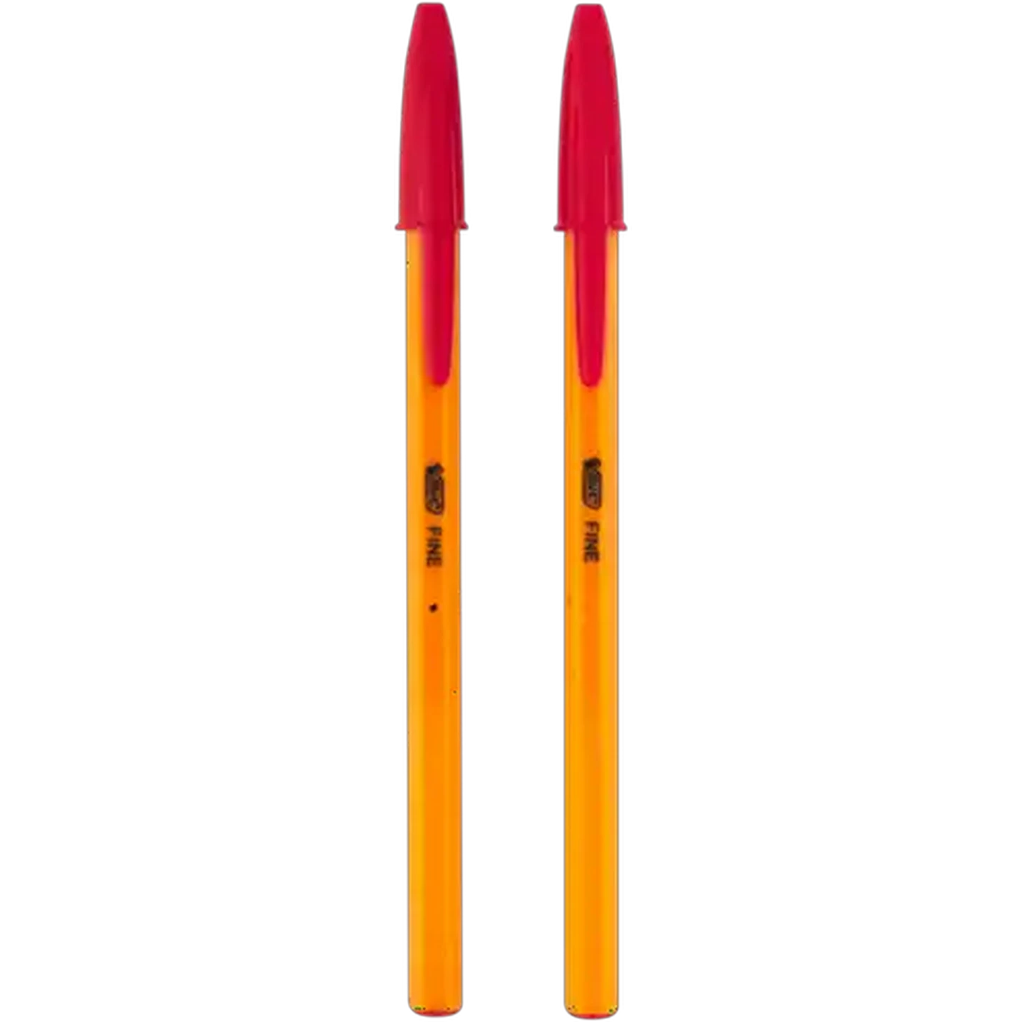 Image of BIC Orange Red Fine Ballpoint Pens 2-Pack