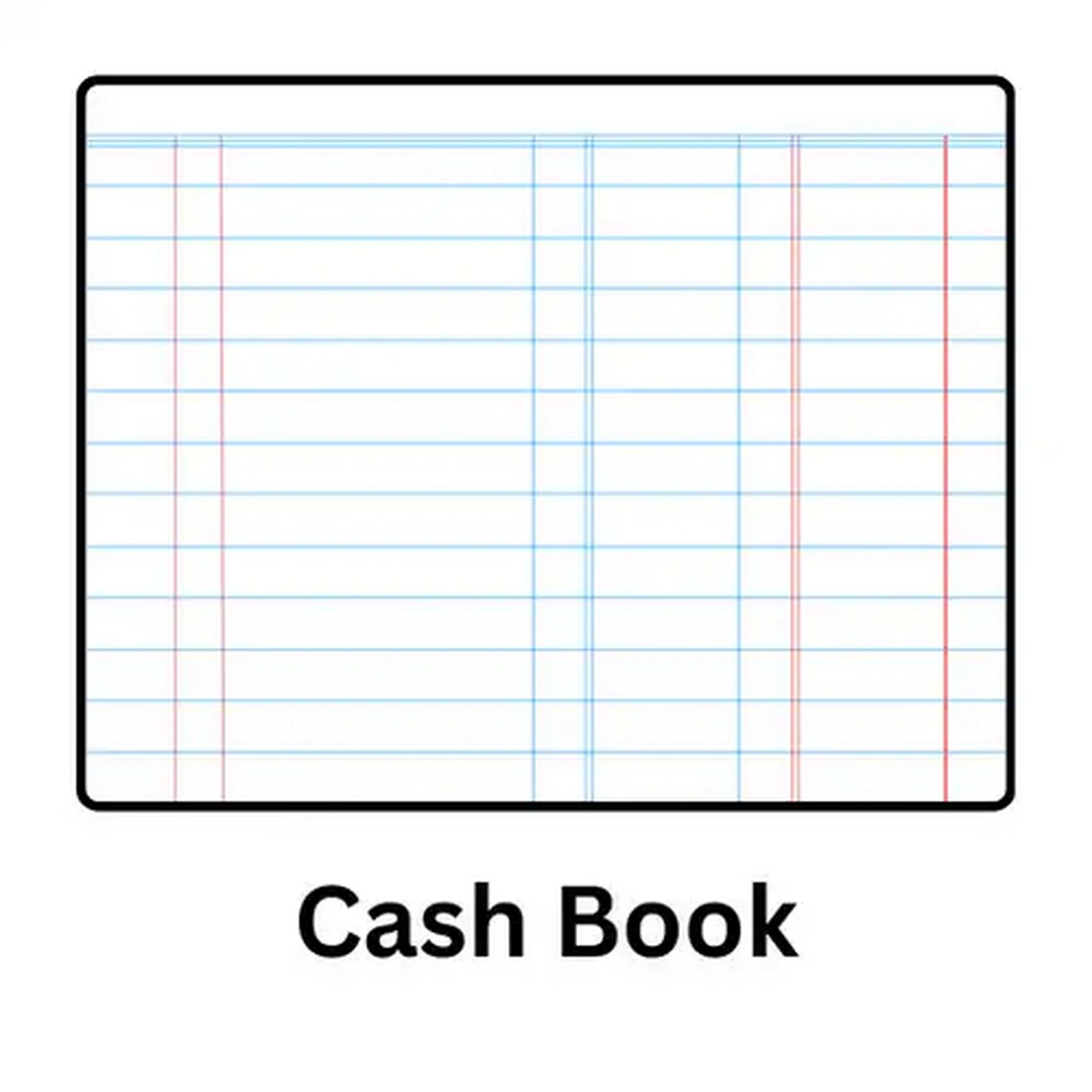 Image of Scholar A4 Triple Column Cash Book 72 Pages