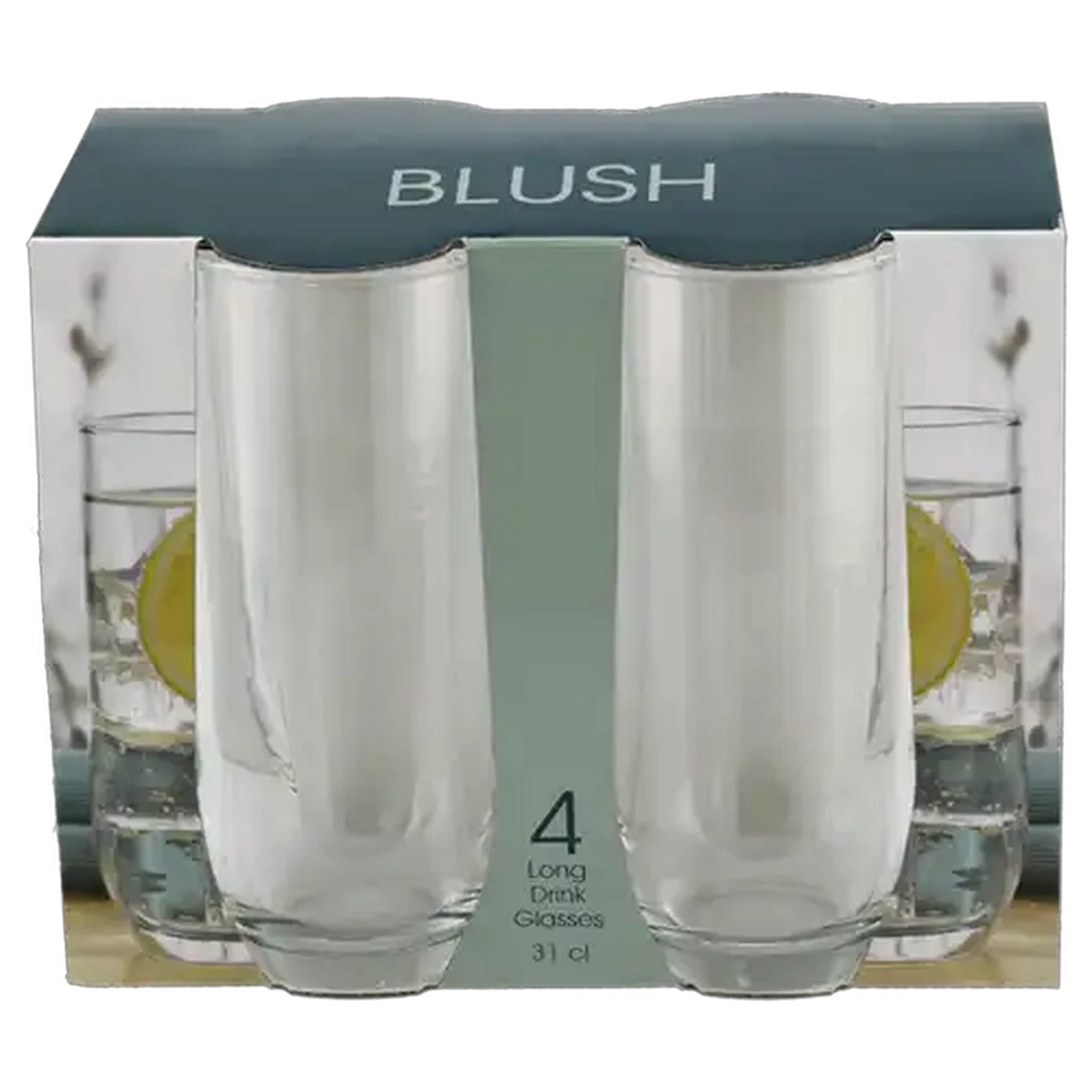 Image of LAV Blush Clear Long Drink Glasses 4-Pack