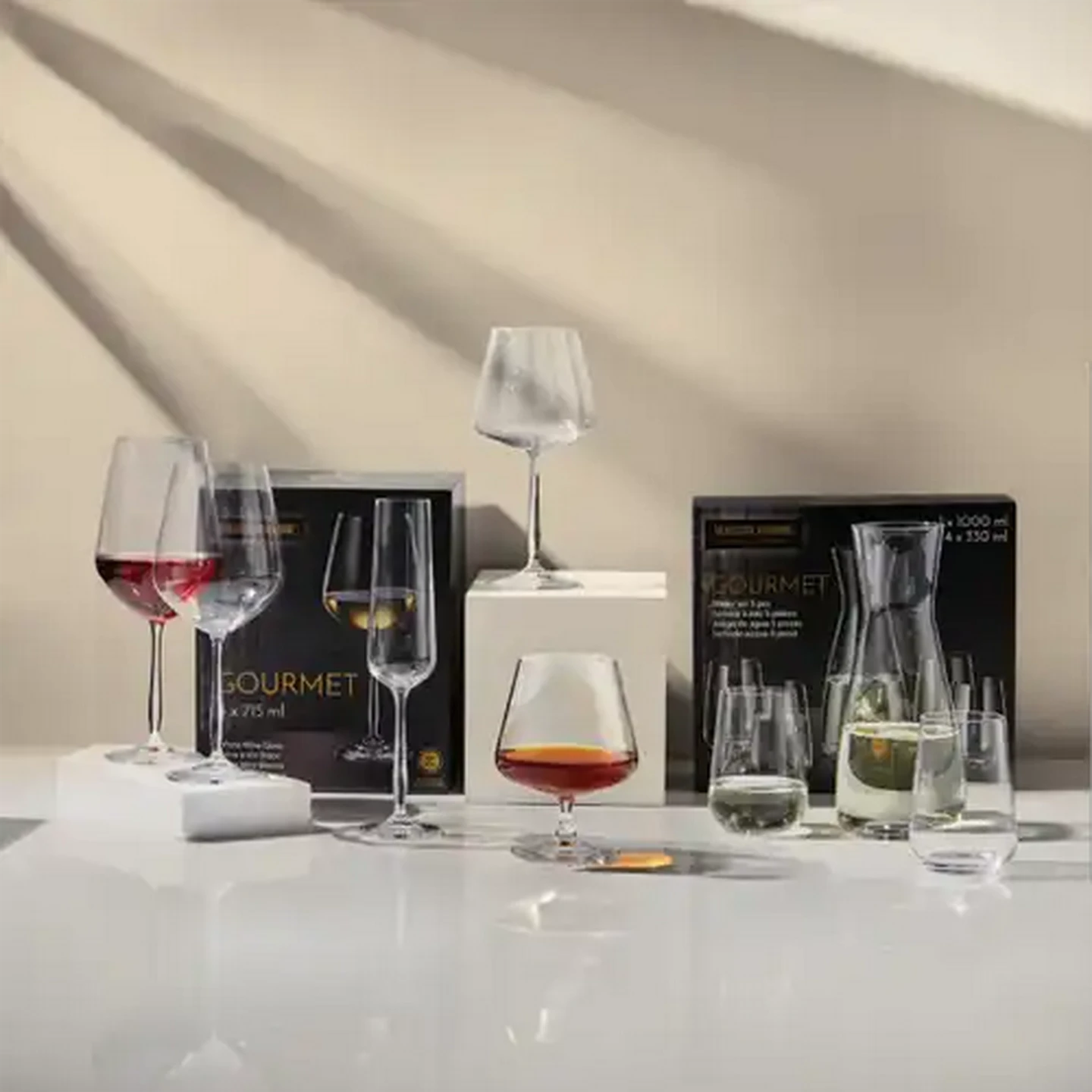 Image of Maison Forine Gourmet Lead-Free Crystal Red Wine Glasses 800ml 4-Pack