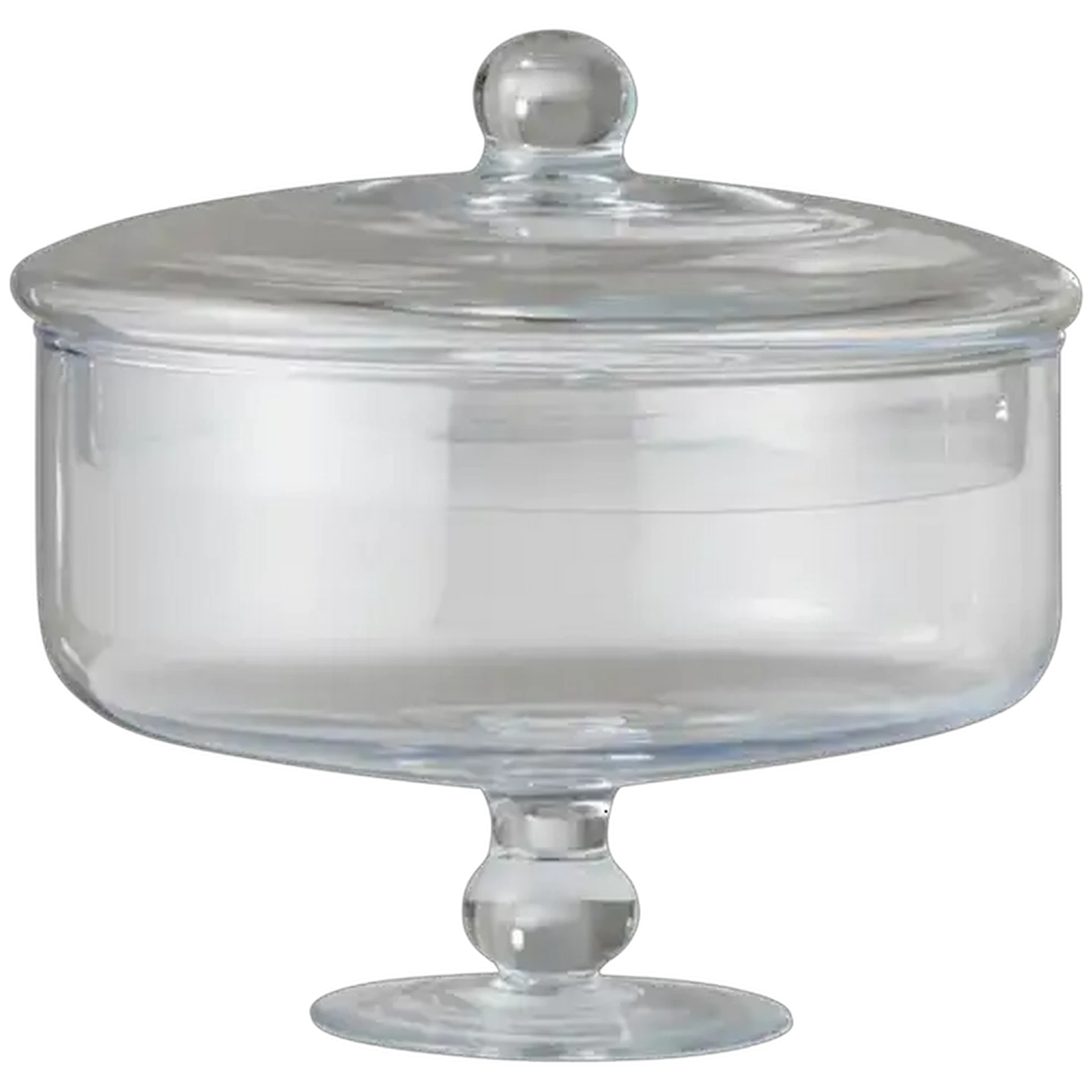 Image of Zest Clear Glass Biscuit Jar with Lid 2 Piece