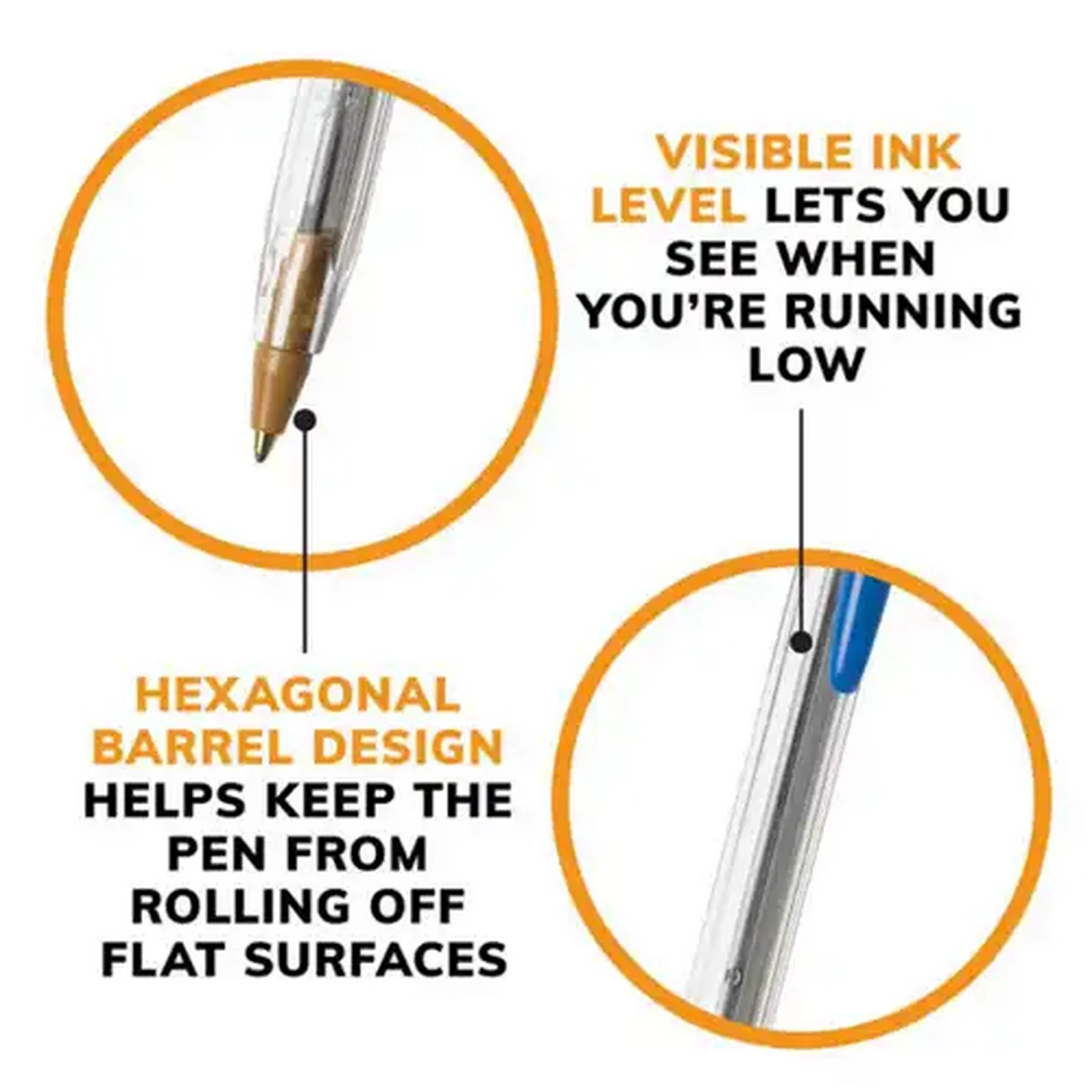 Image of BIC Crystal Blue Blue Xtra Life Medium Ball Pen 2-Pack