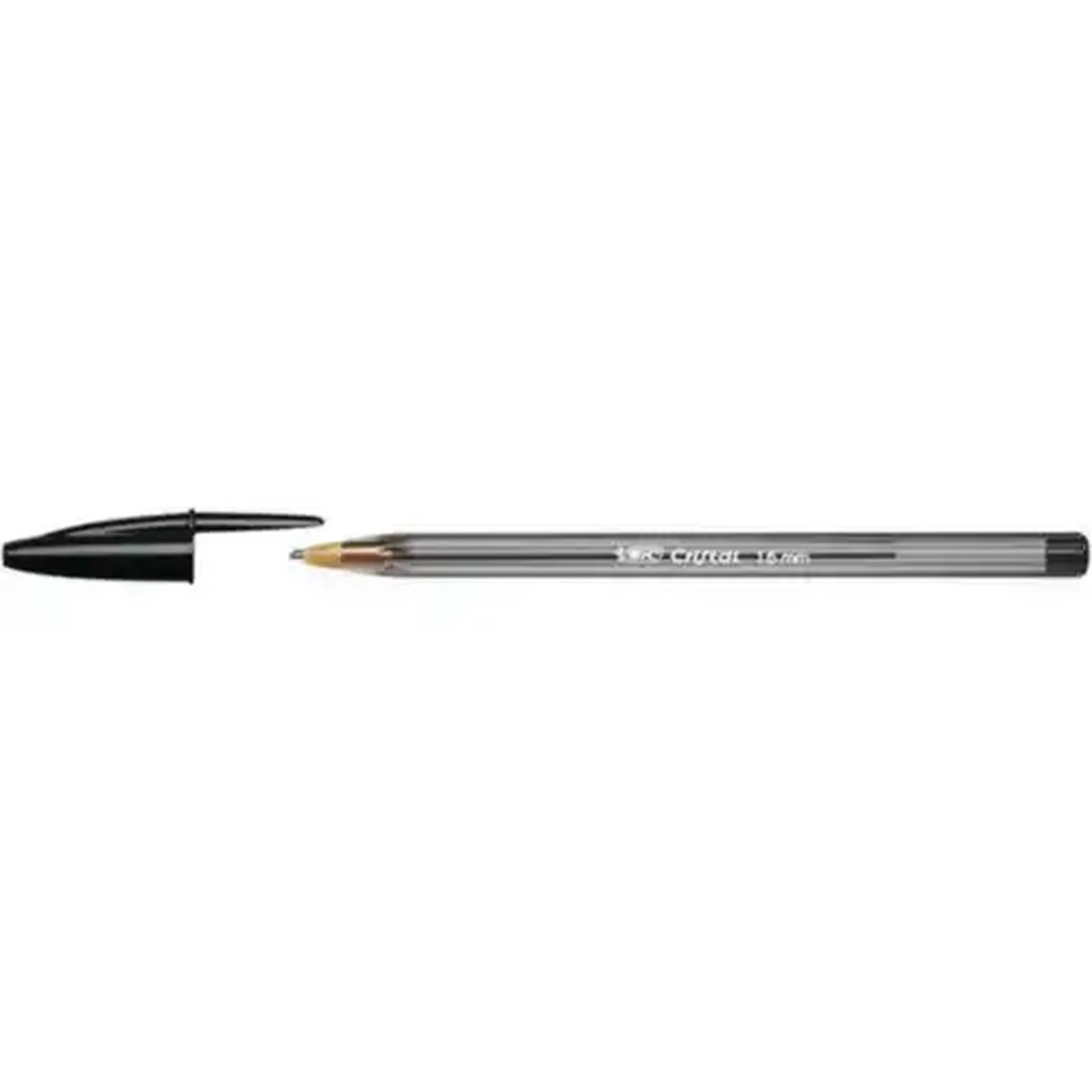 Image of BIC Cristal Black Large Ballpoint Pens 2-Pack