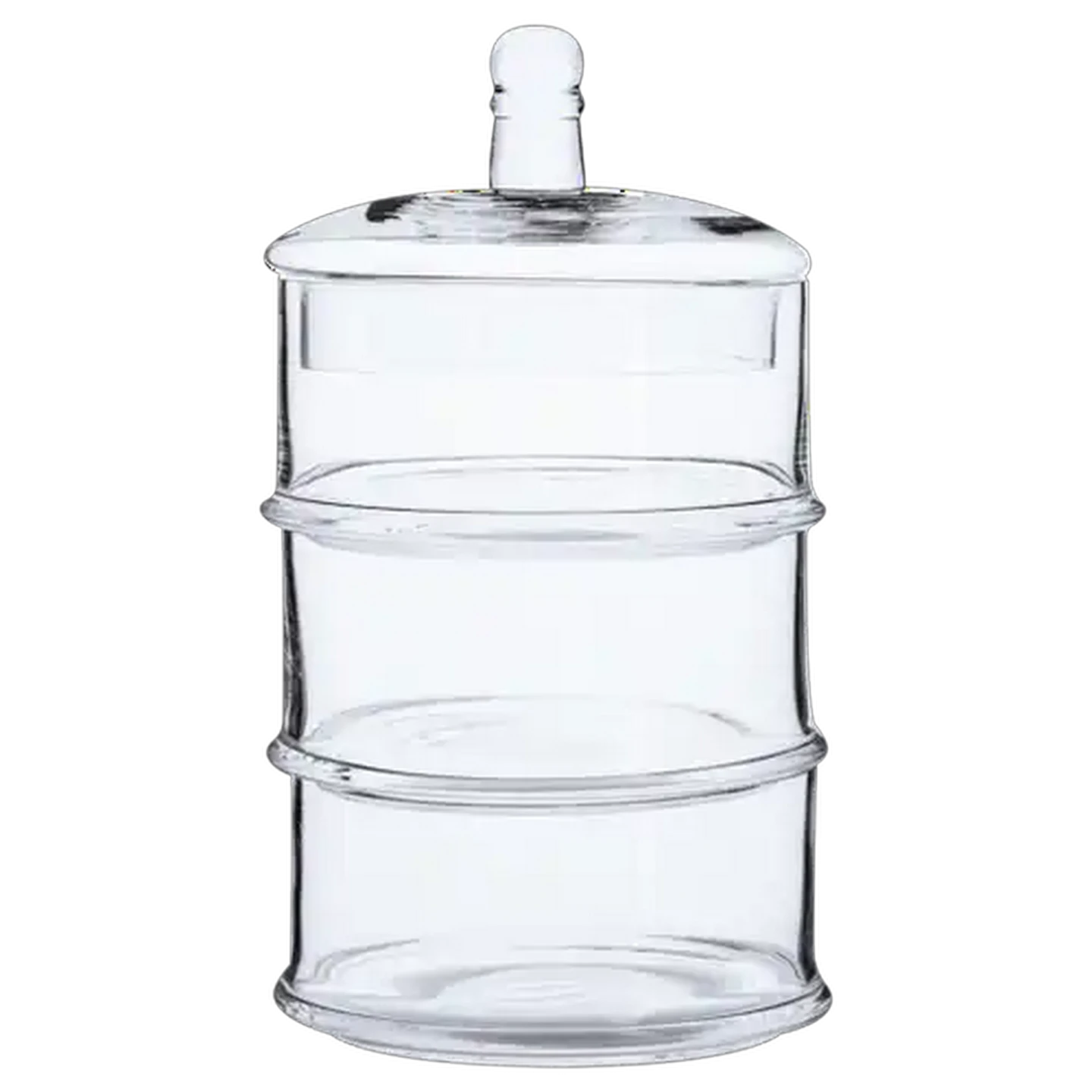 Image of Zest 3-Layer Glass Snack Jar 4-Piece