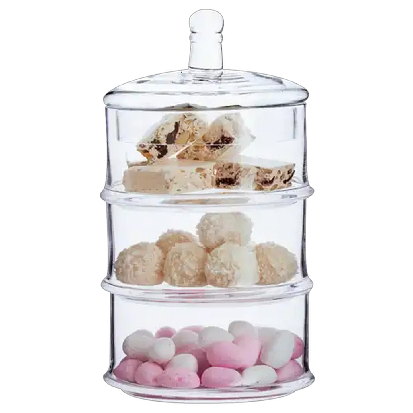 Image of Zest 3-Layer Glass Snack Jar 4-Piece