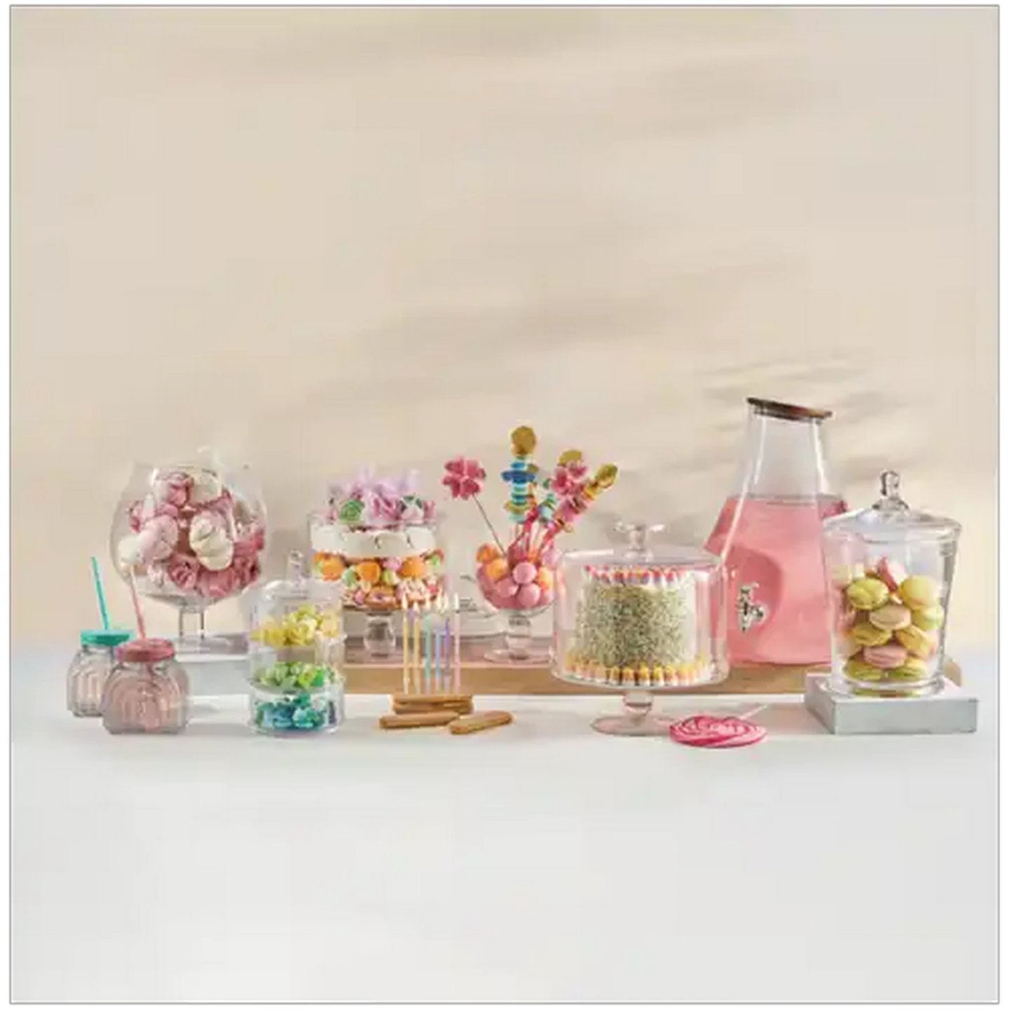 Image of Zest 3-Layer Glass Snack Jar 4-Piece