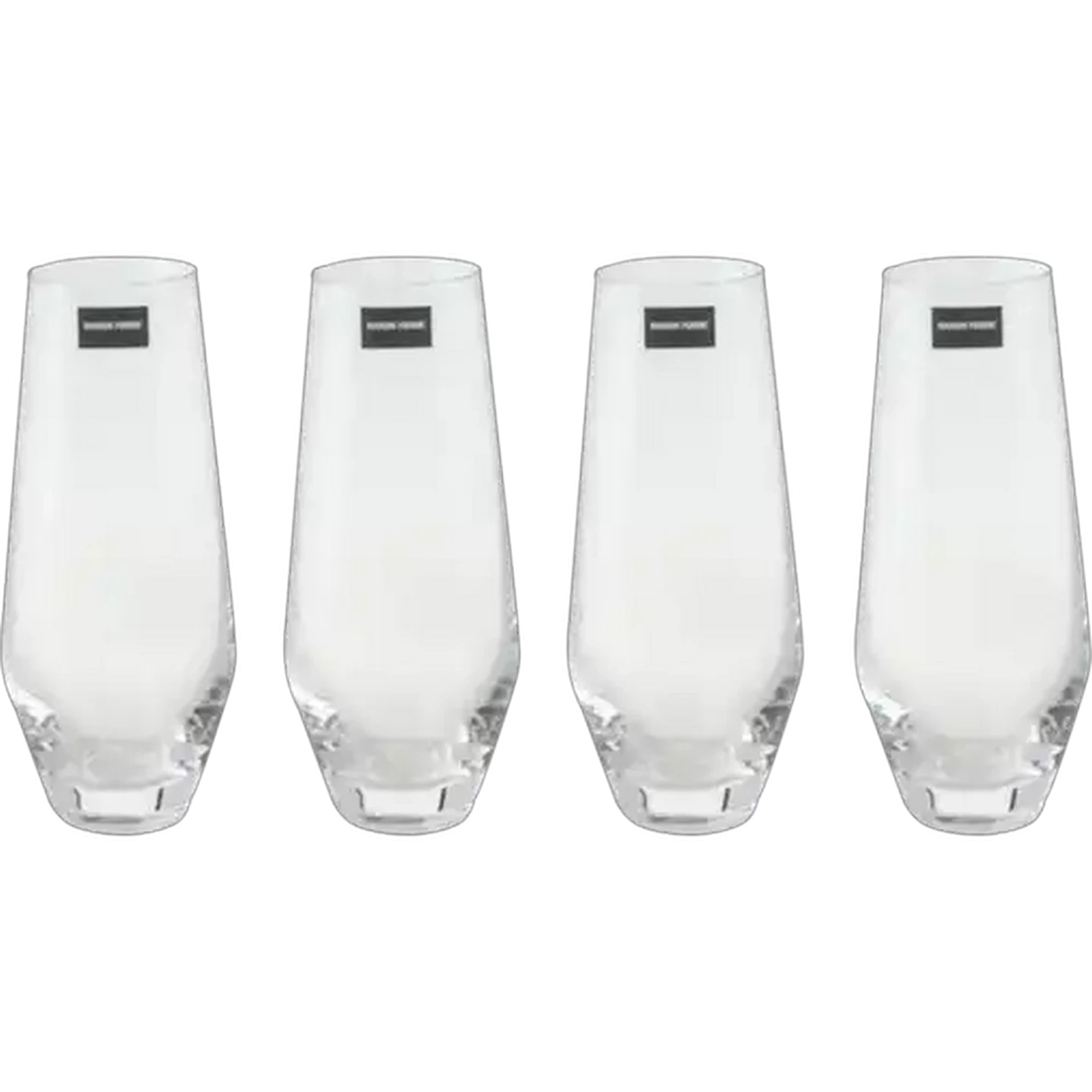 Image of Maison Forine Marta Lead-Free Crystal Stemless Flute Glasses 285ml 4-Pack
