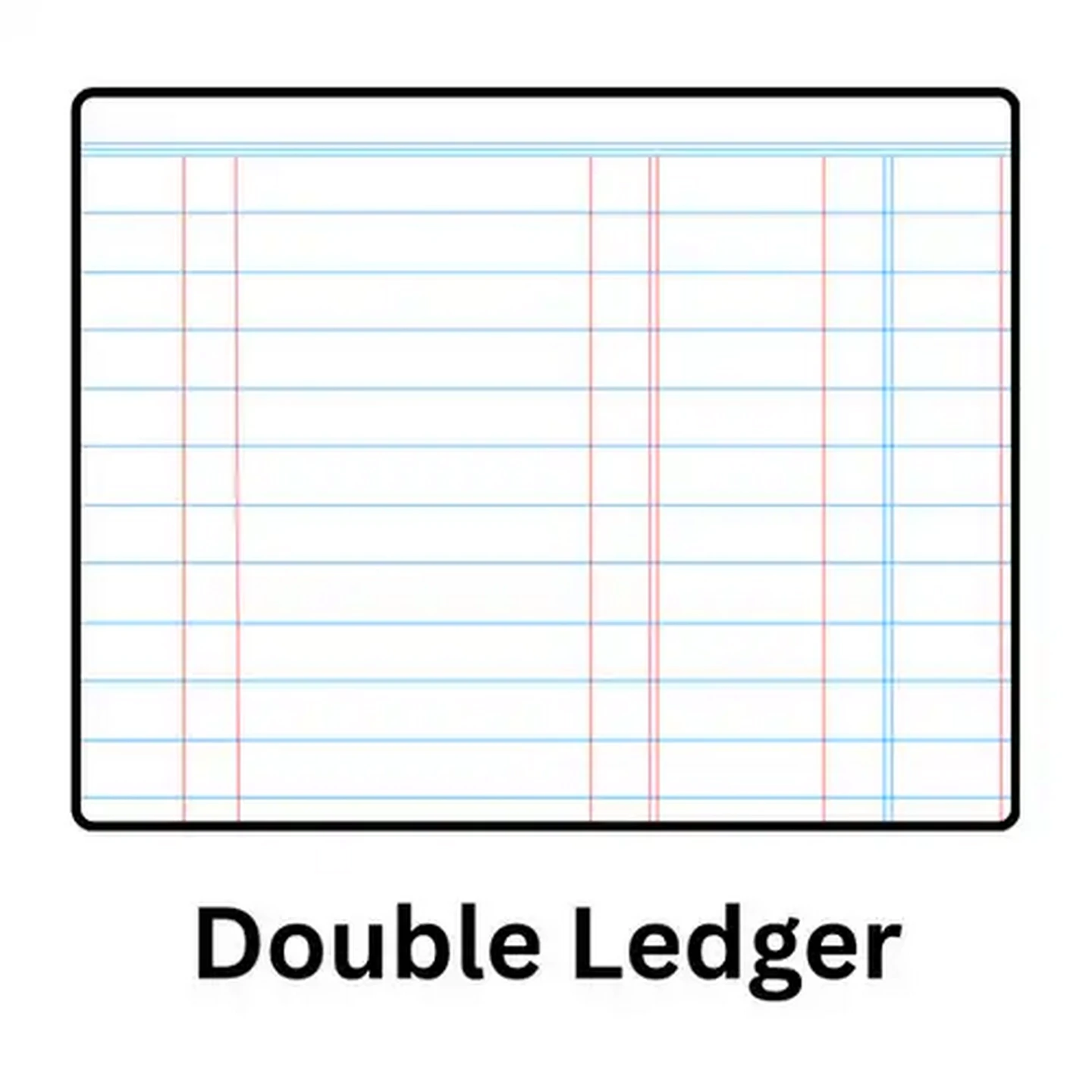 Image of Scholar A4 Double Ledger Accounting Journal Book 72 Pages