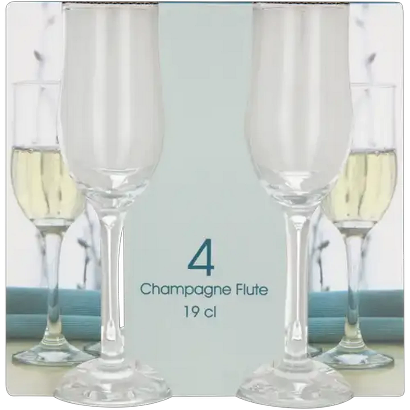 Image of LAV Blush Flute Glass 4 Piece Set