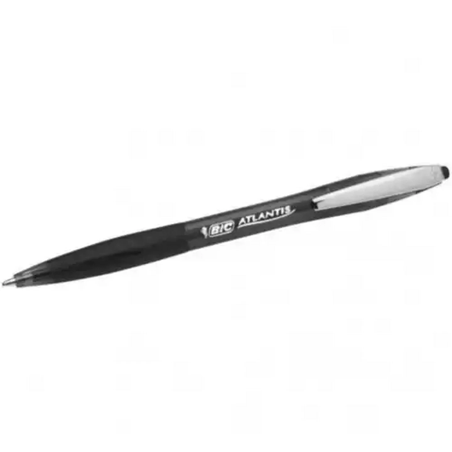 Image of BIC Atlantis Black Retractable Ballpoint Pen 0.8mm
