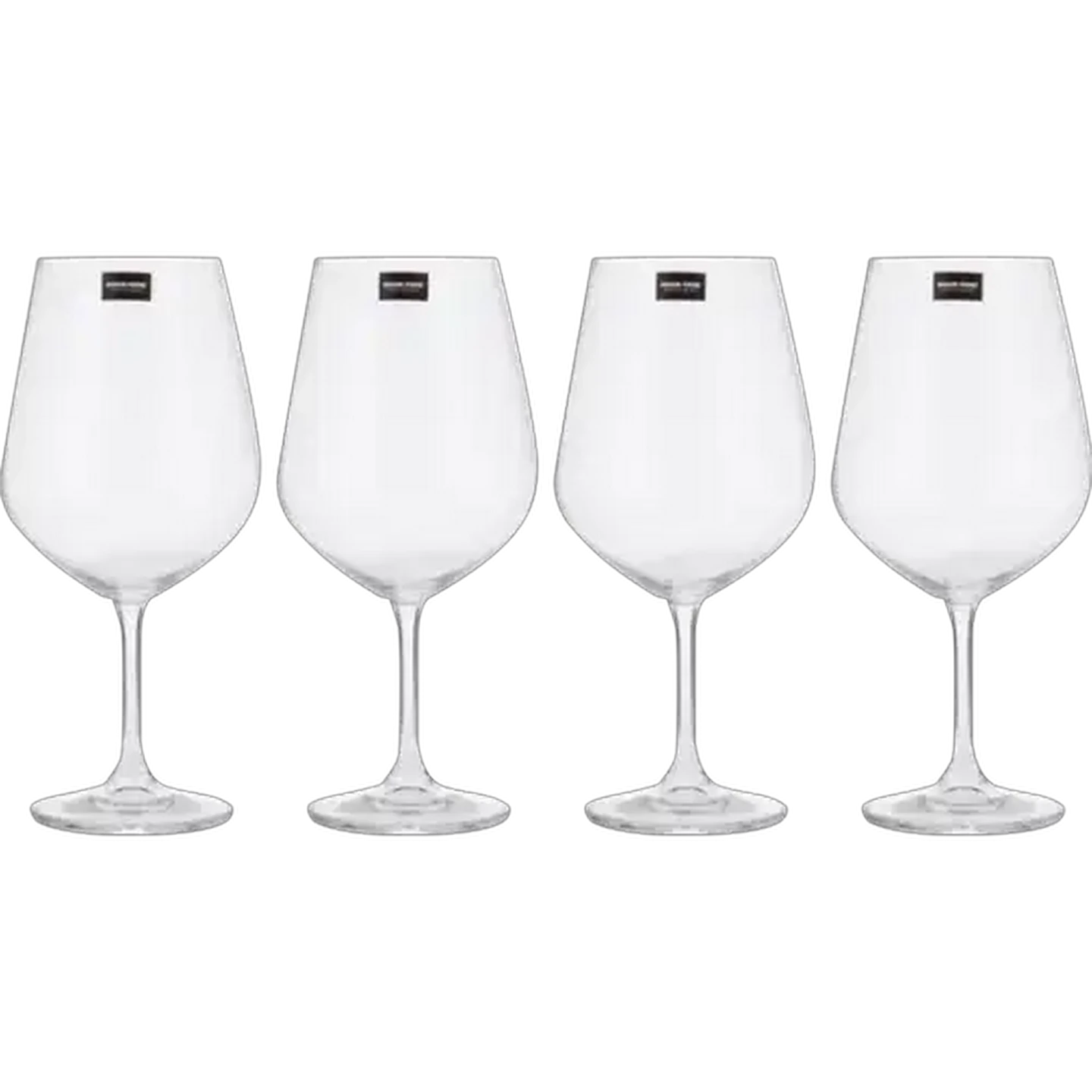 Image of Maison Forine Marta Burgundy Lead-Free Crystal Wine Glasses 4-Pack