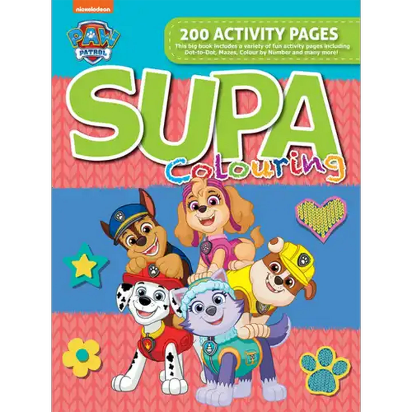 Image of PAW Patrol Supa Colouring Book 200 Pages