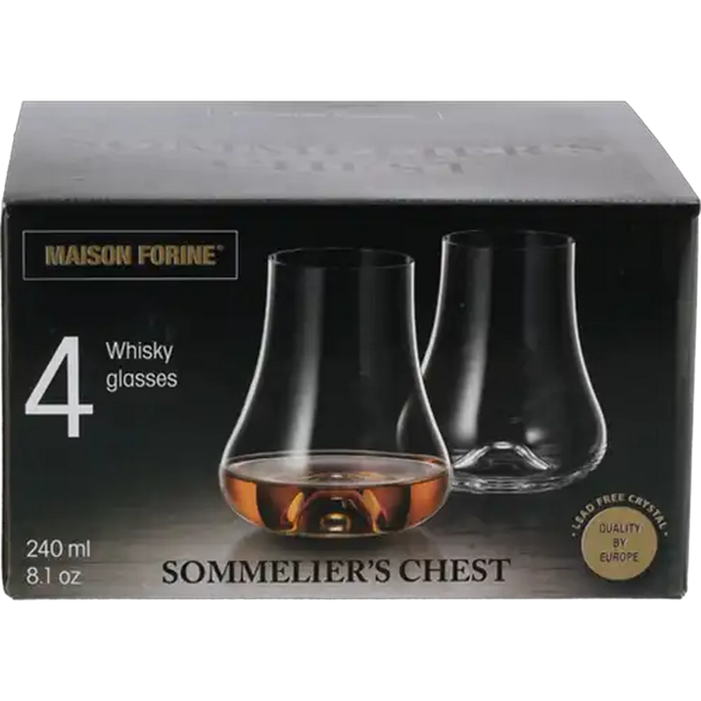 Image of Maison Forine Sommelier's Chest Whisky Glasses 4-Pack